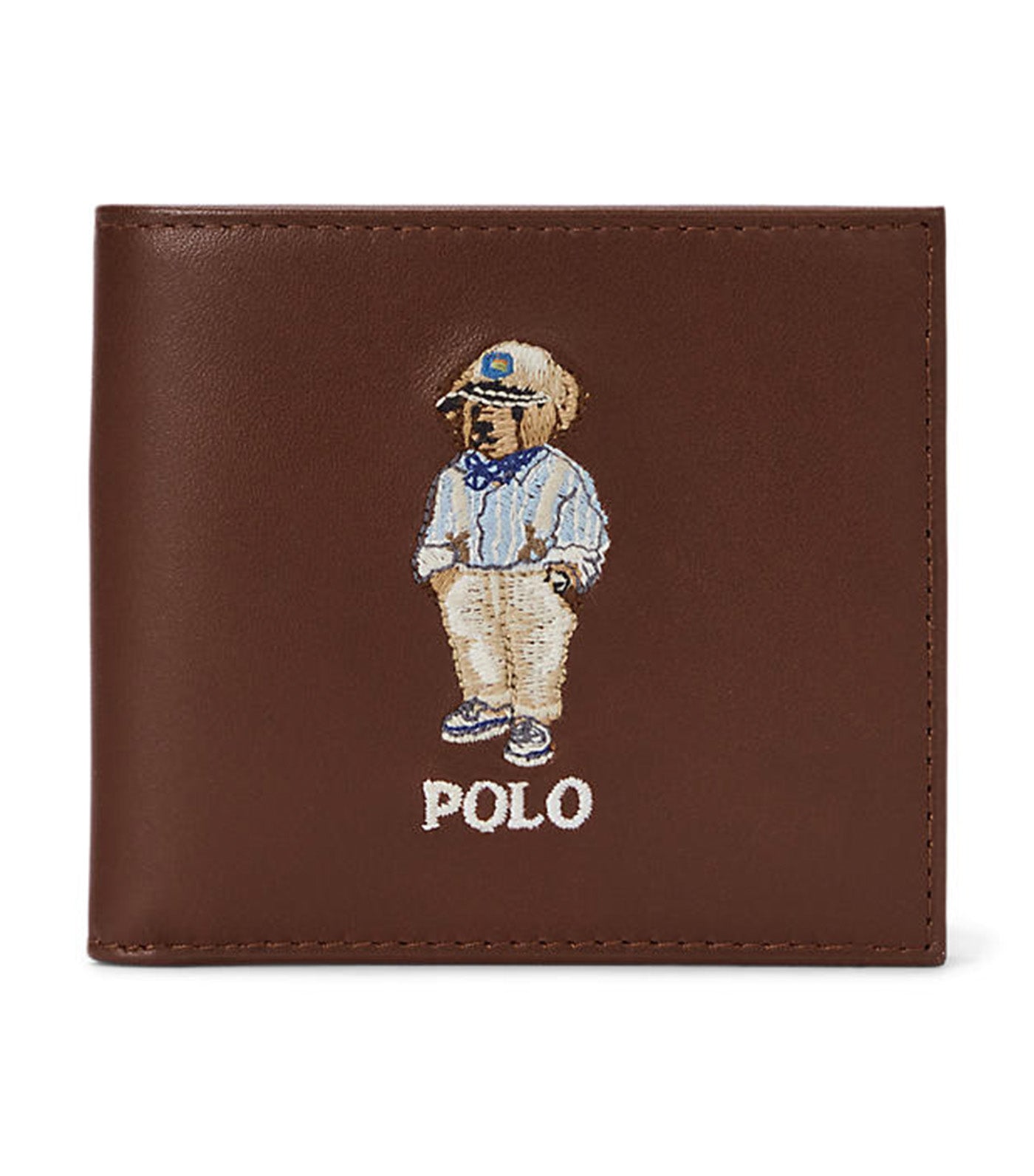 Men's Polo Bear Leather Billfold Wallet