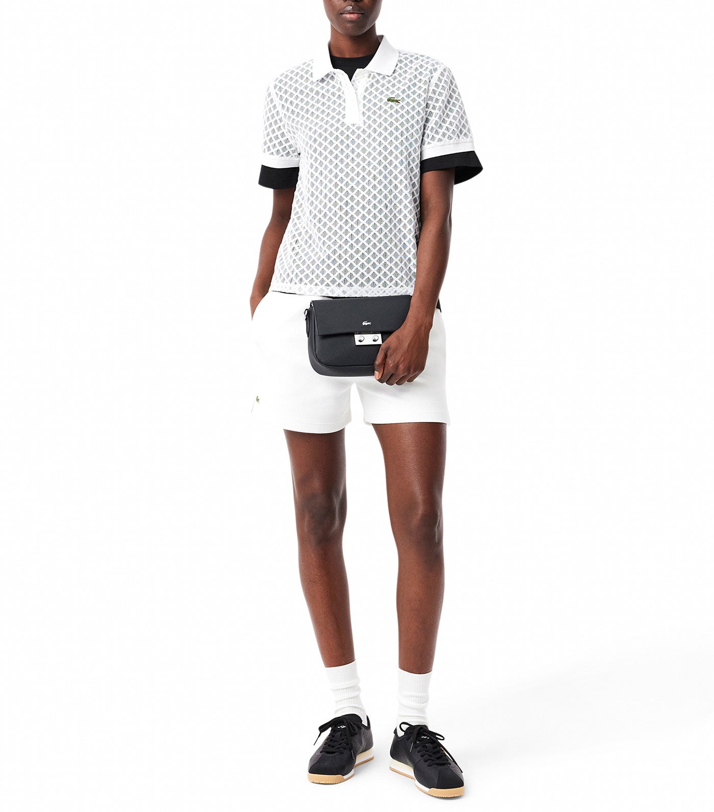 Daily City Flap Close Messenger Bag Noir