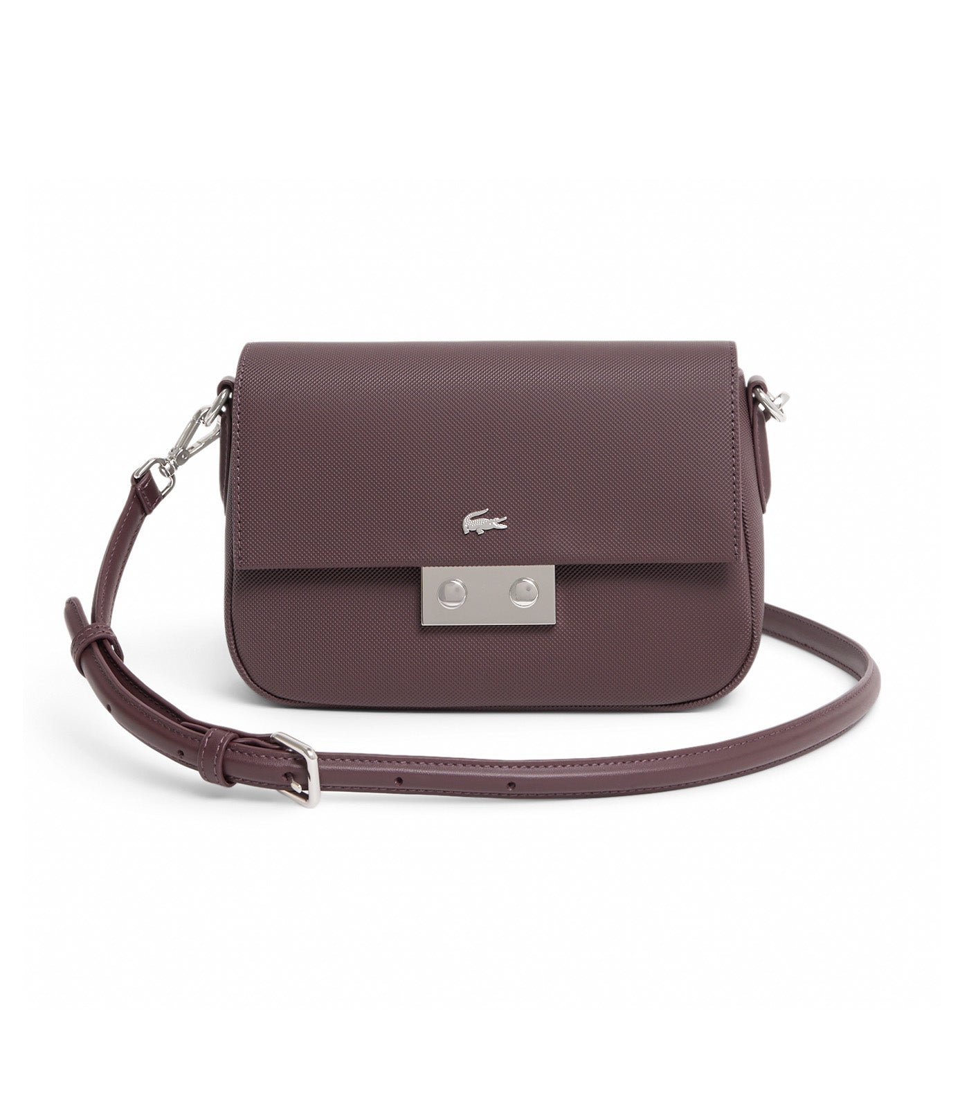 Lacoste Daily City Flap Close Messenger Bag Fudge