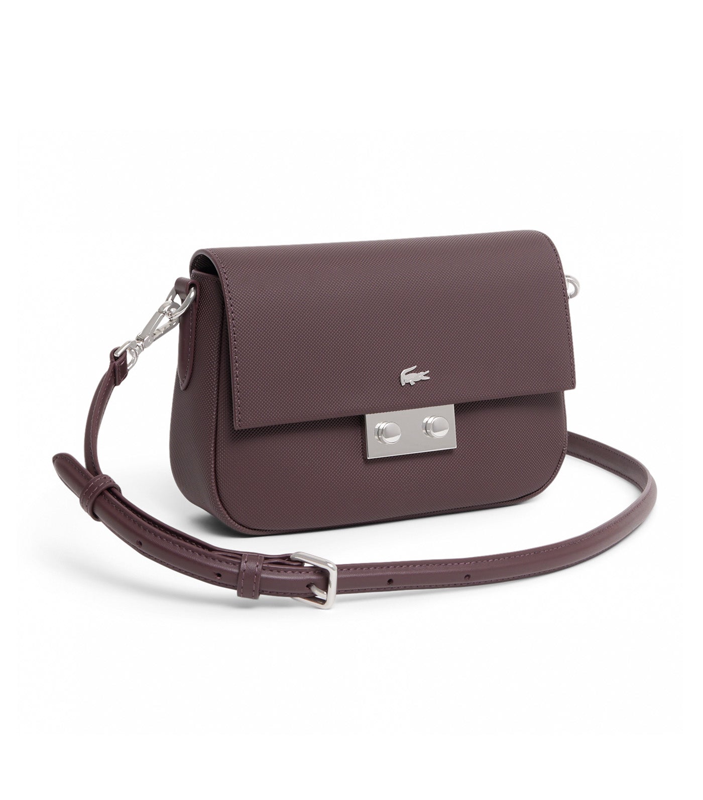 Lacoste Daily City Flap Close Messenger Bag Fudge