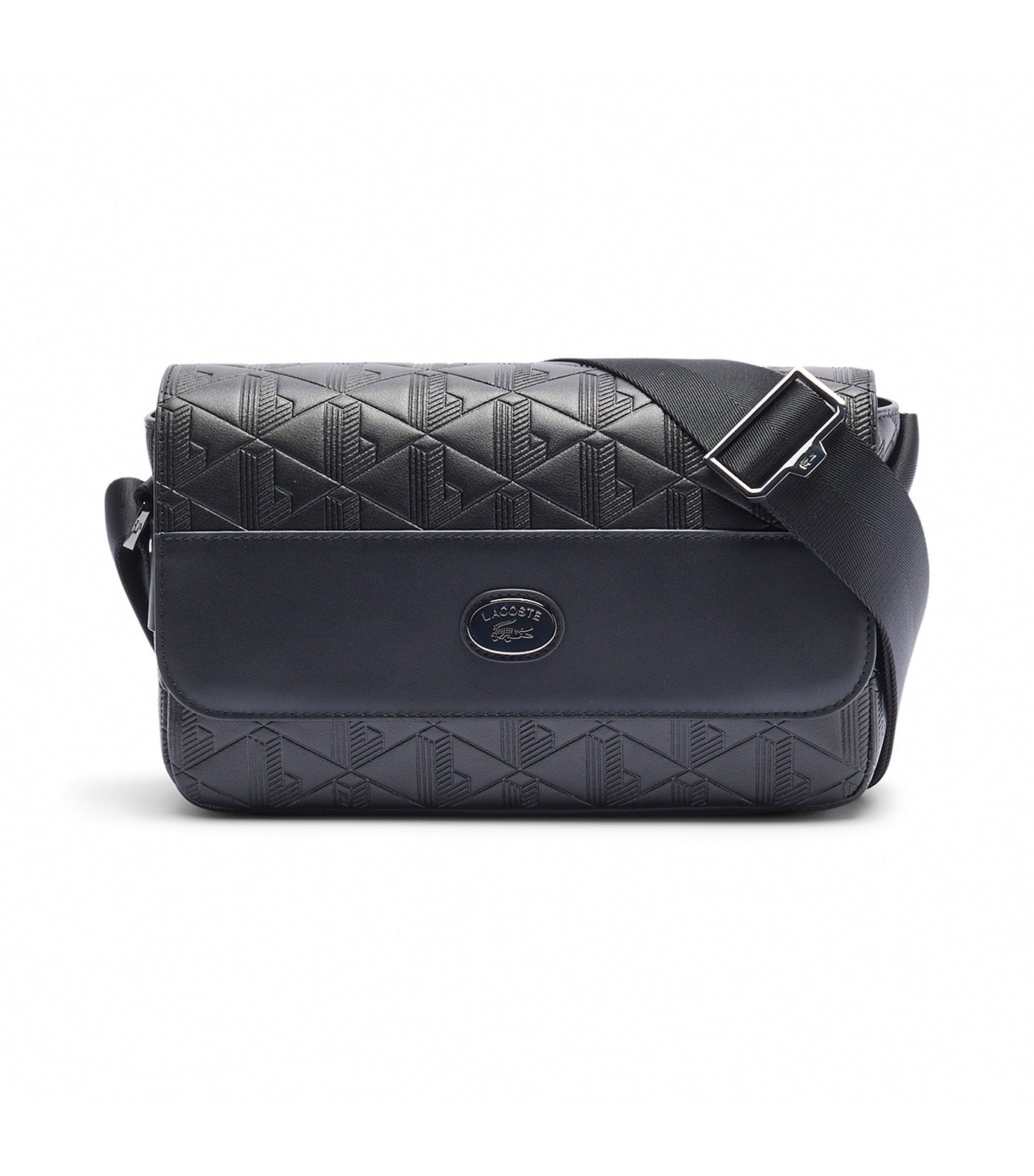 Nomogramme Leather Flap Close Satchel Noir