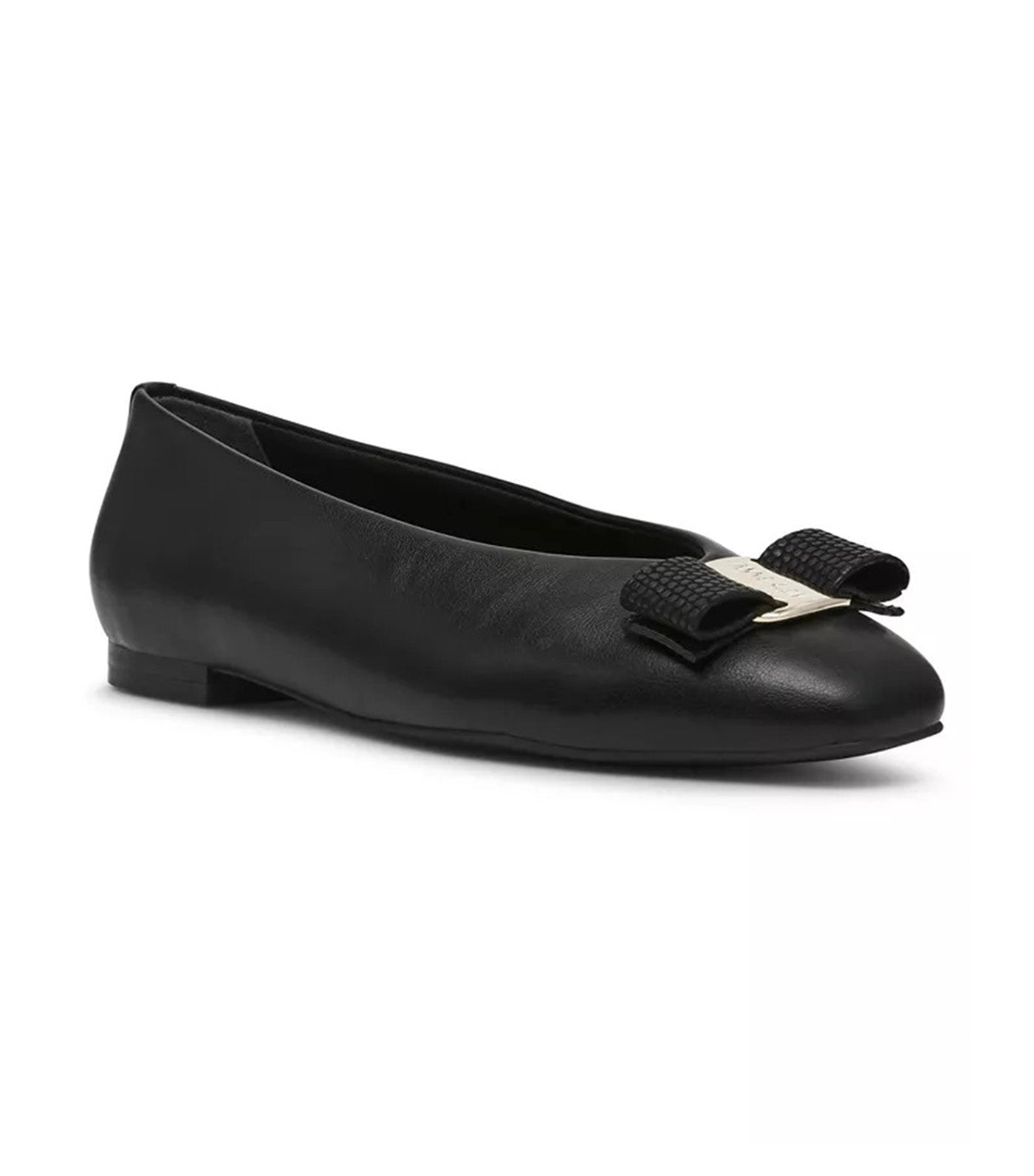 Willow Bow Detail Round Toe Ballet Flats