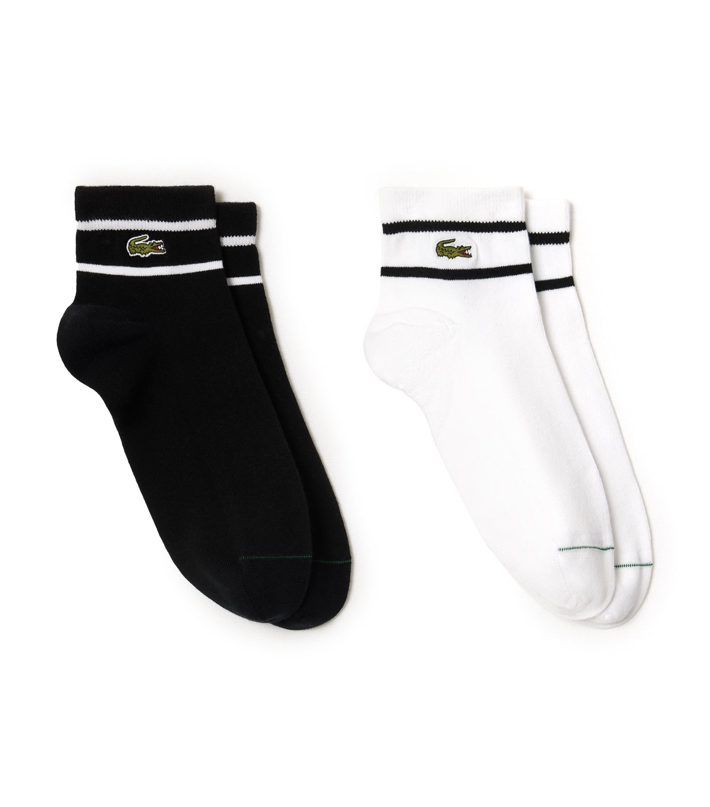 2 Pack Striped Socks Black/White