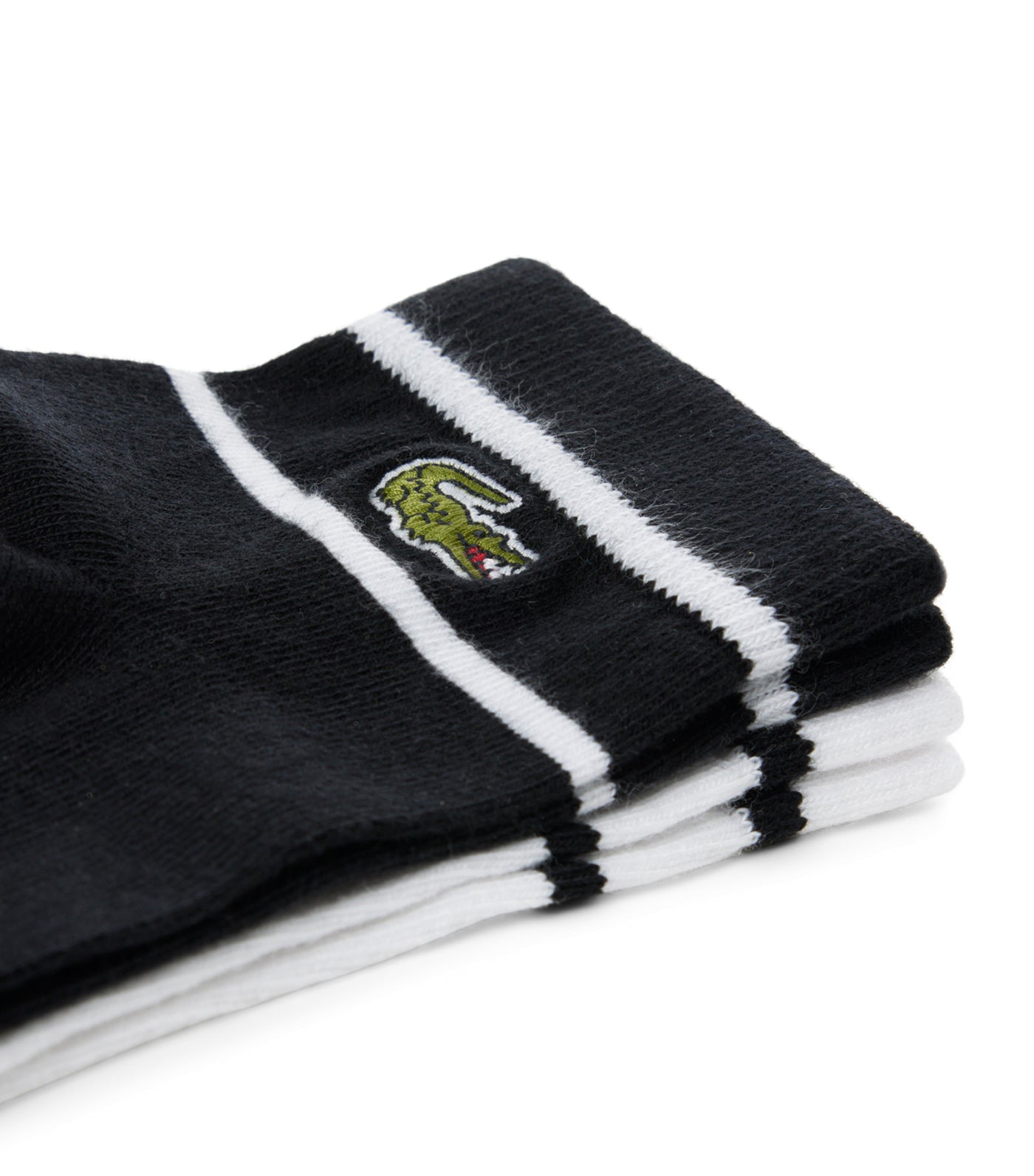 2 Pack Striped Socks Black/White