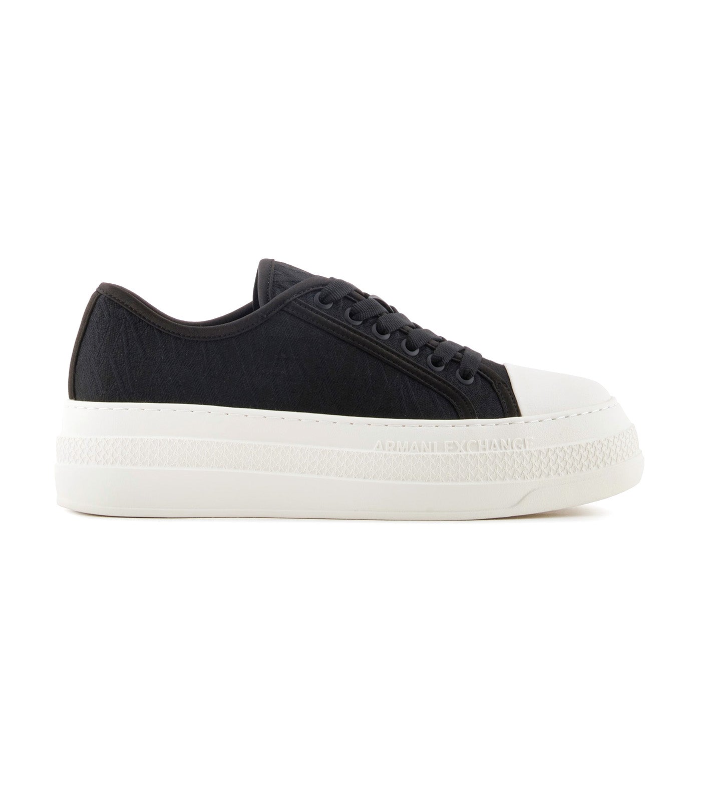 Armani Exchange Sneakers with Allover Logo Black/Black