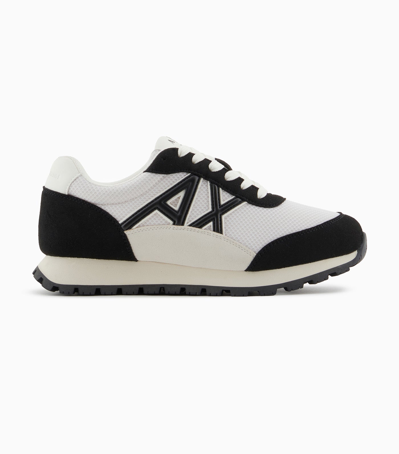 Sneakers with Contrasting Logo Off White/Black