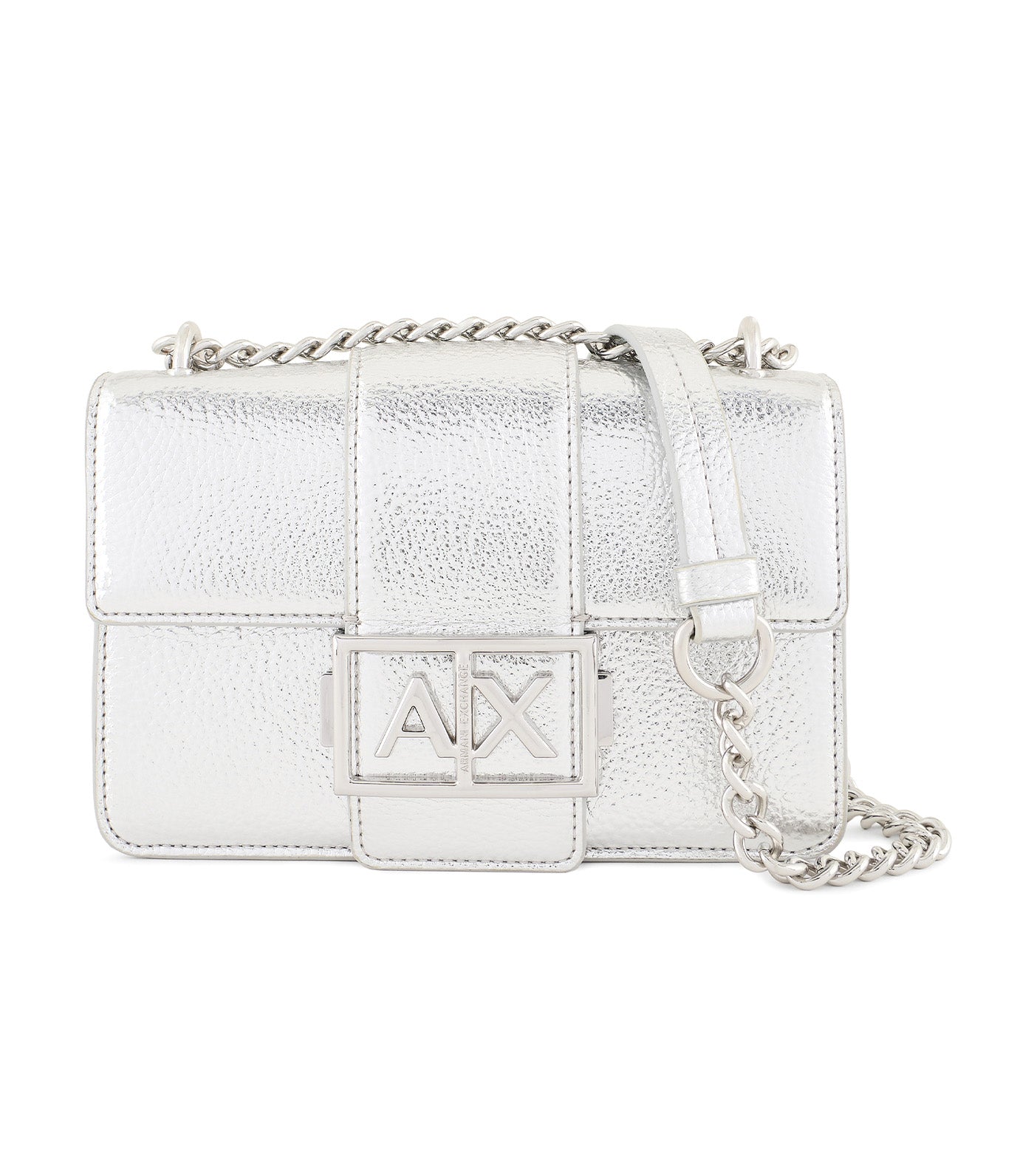 Shoulder Bag with Metal Logo