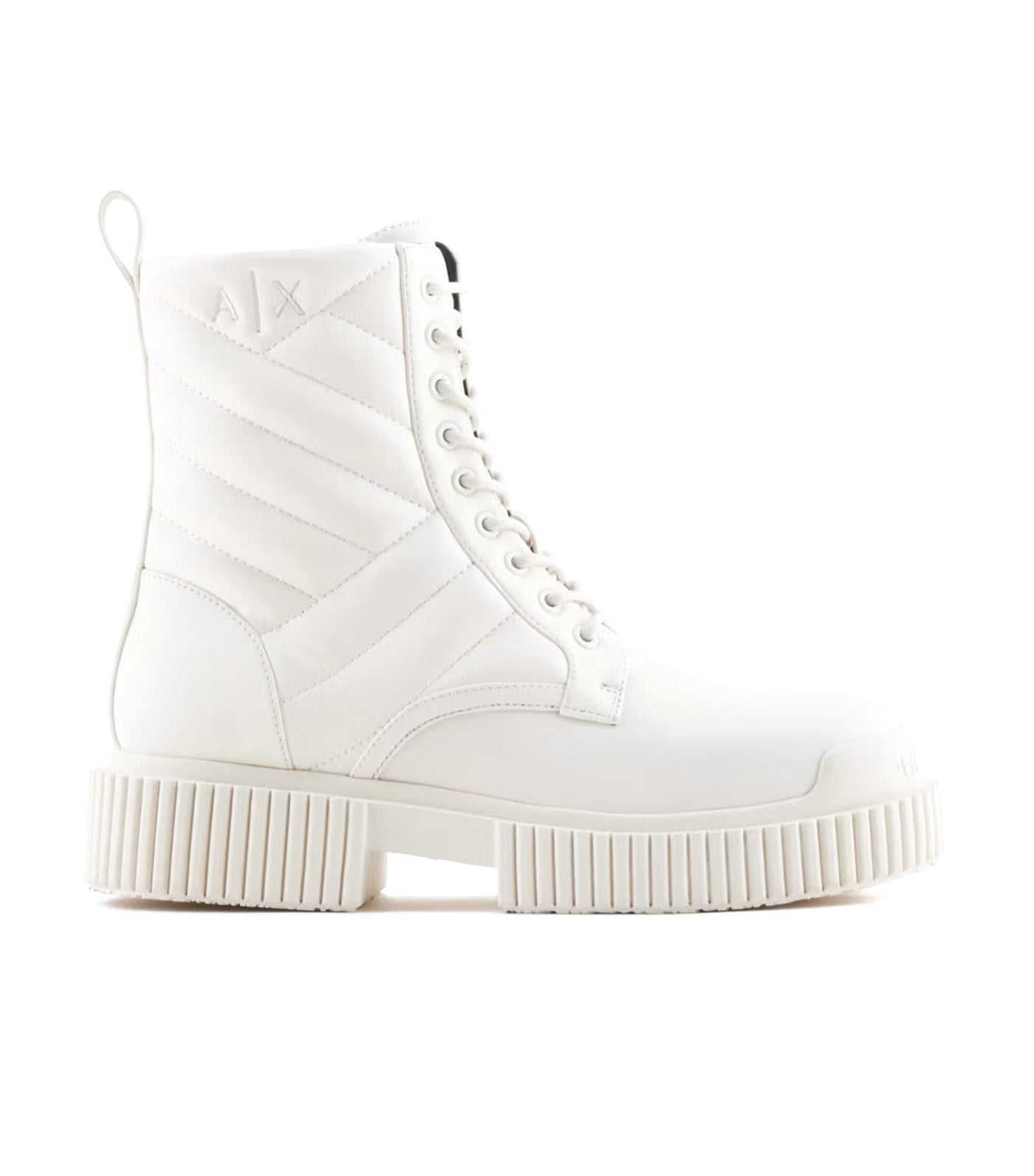 Armani Exchange Quilted Leather Amphibians Boots Journal