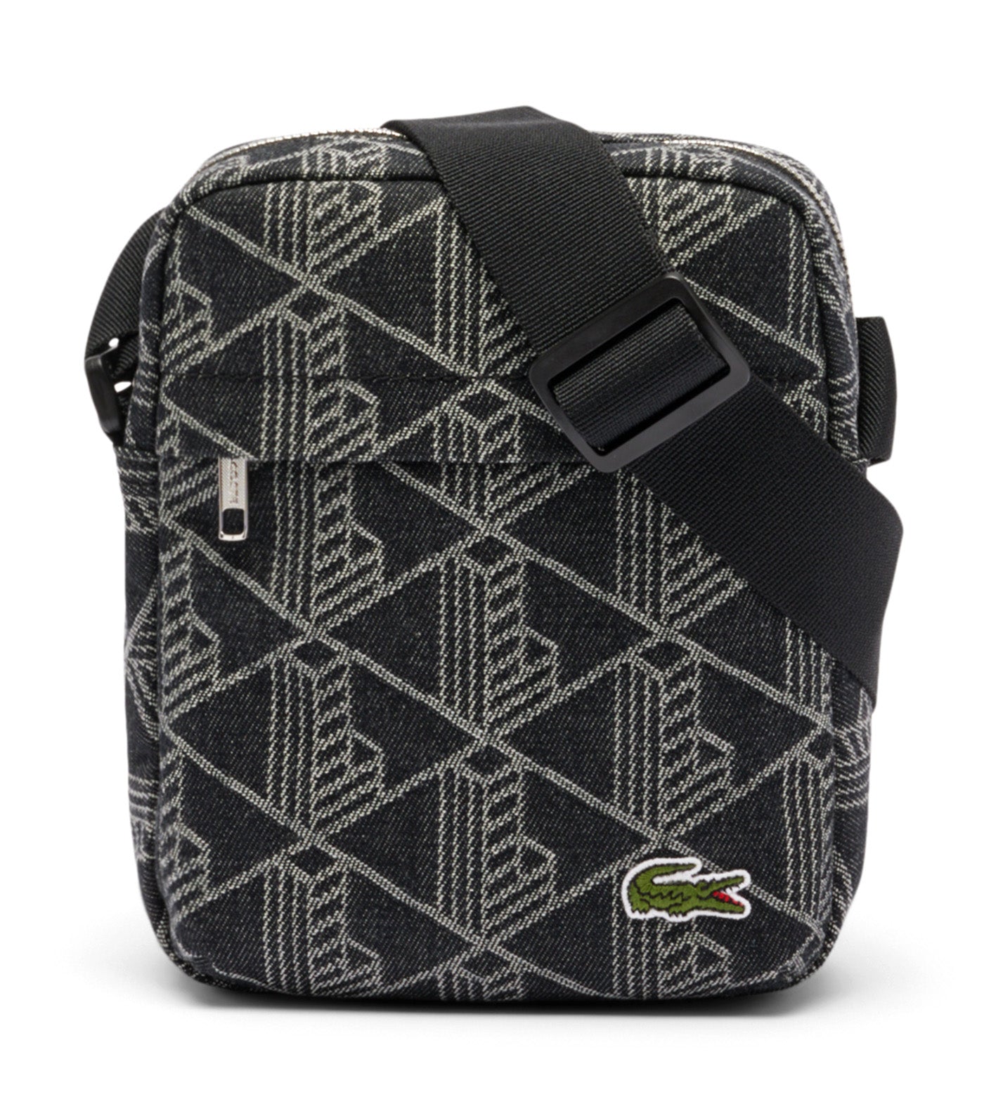 Neocroc Jacquard Motif Vertical Satchel Mono Jacquard Black Denim
