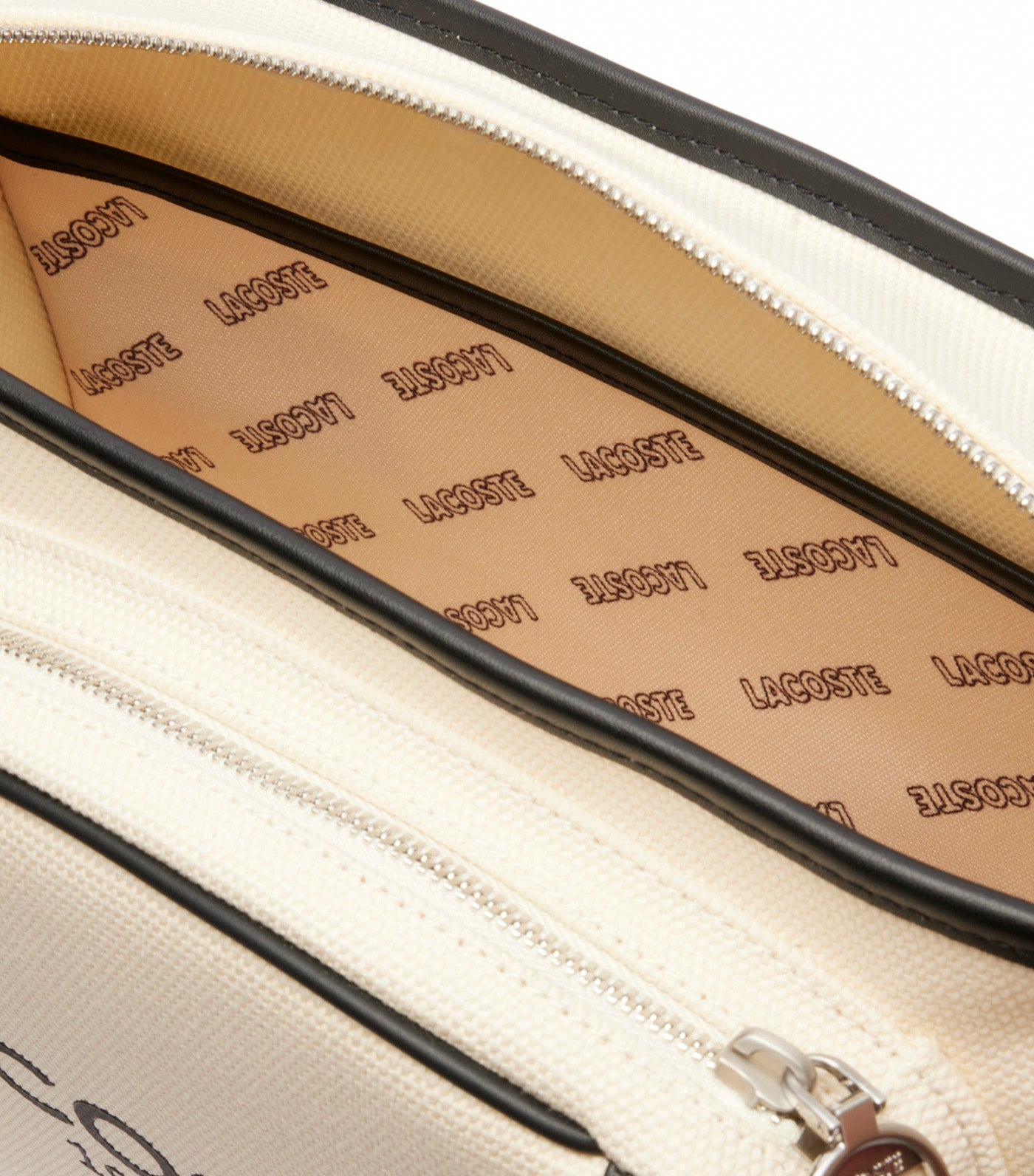 Heritage Canvas Shoulder Bag Natural Noir