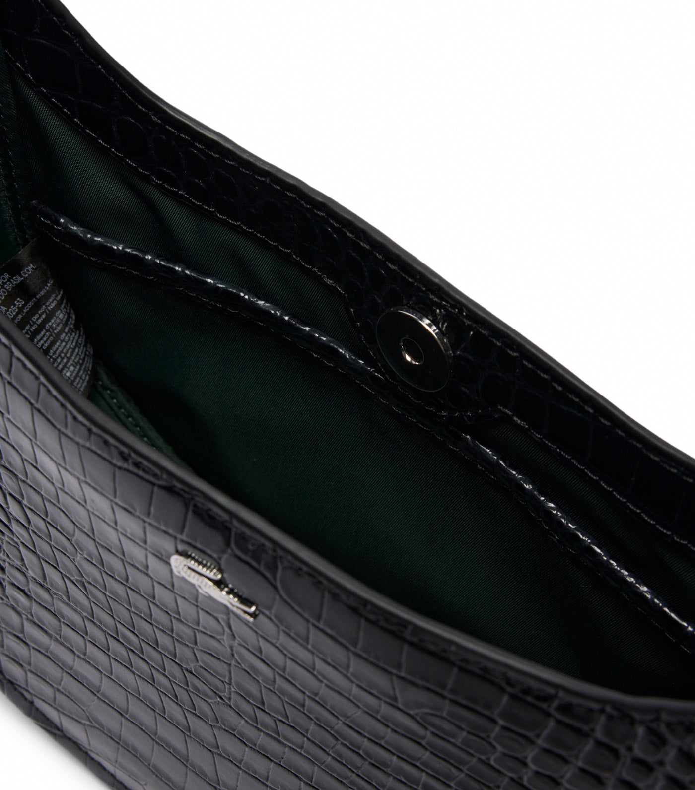 Small Chantaco Embossed Leather Half Moon Bag