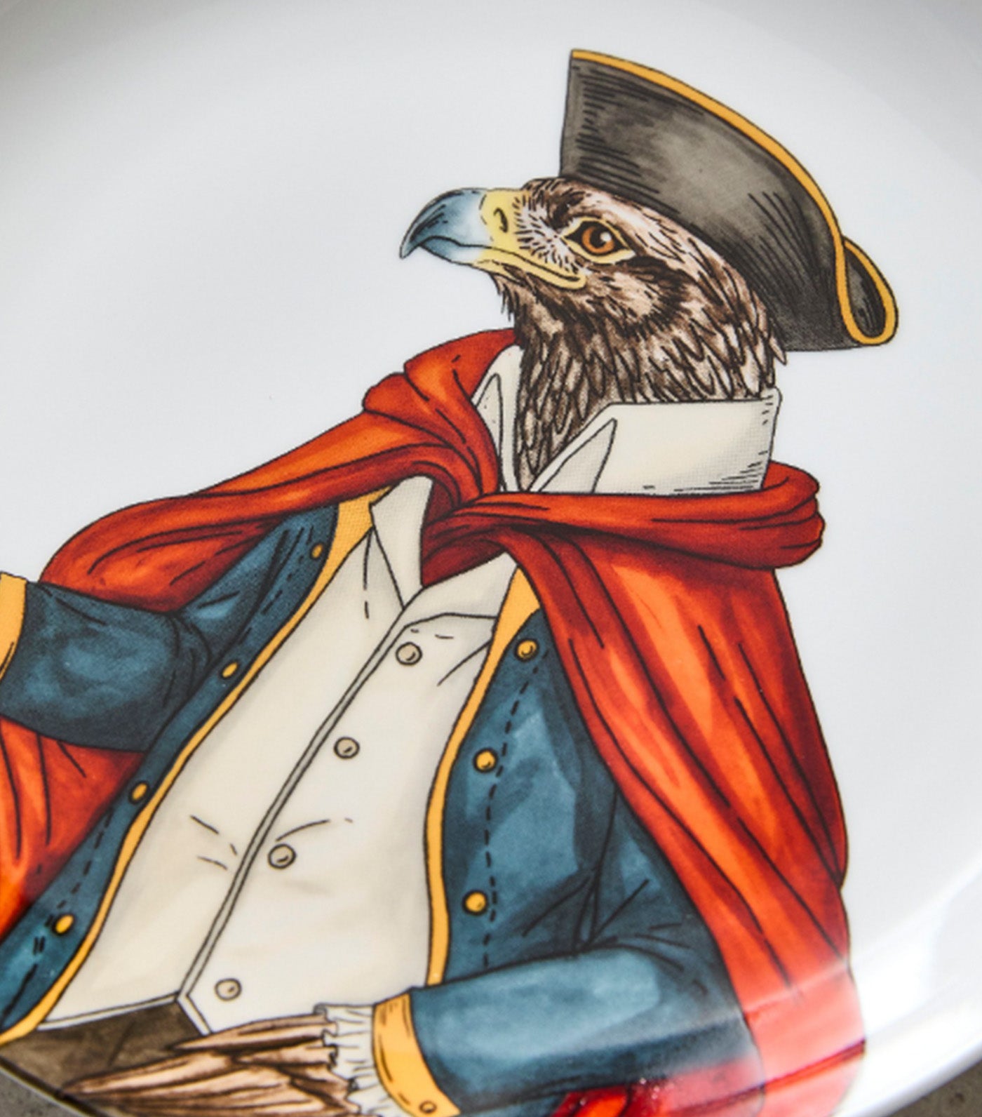 Dapper Animal Patriotic Salad Plate