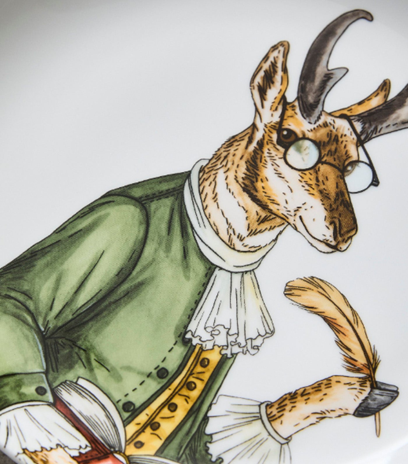 Dapper Animal Patriotic Salad Plate