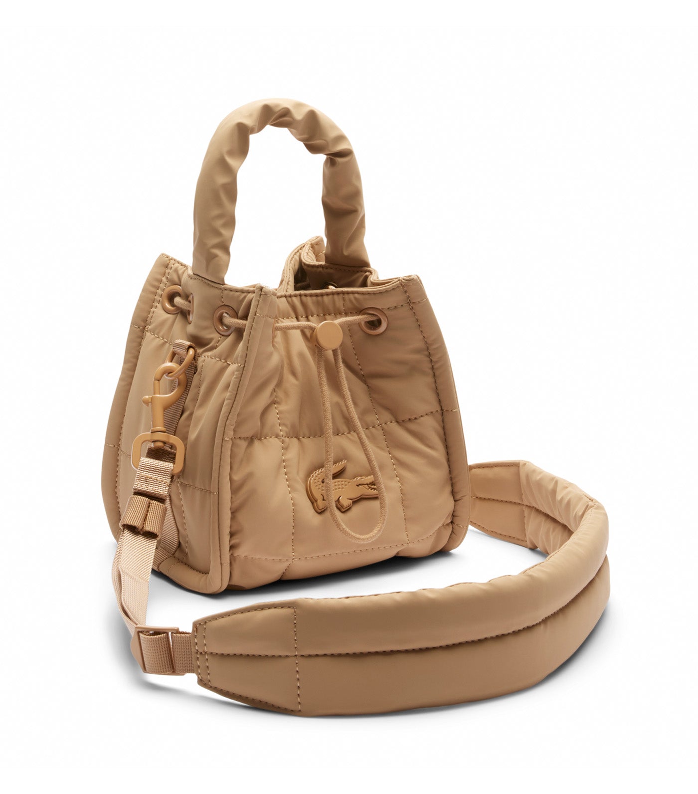 Small Nylia Quilted Bucket Bag