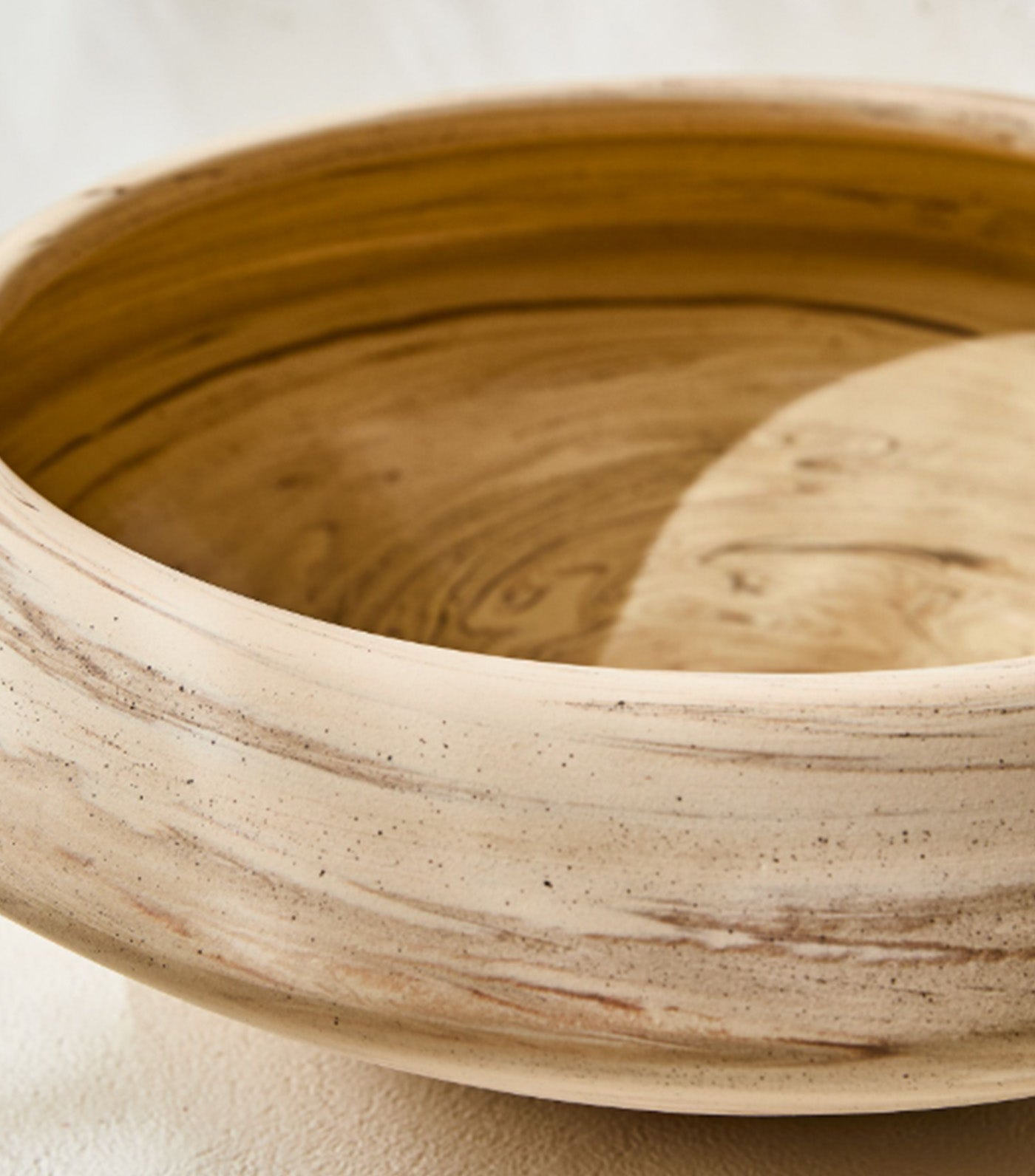 Ceramic Marbled Decorative Bowl Alabaster