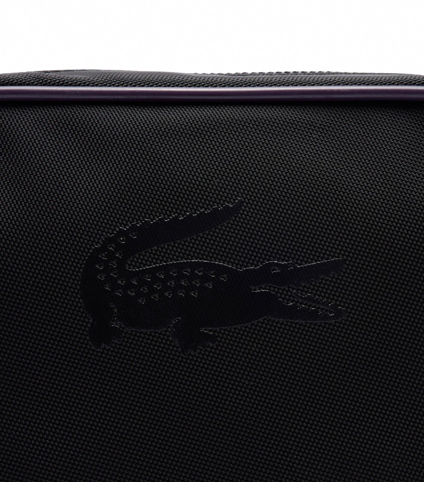 Lacoste Brewen Shoulder Bag Noir Farine Velours