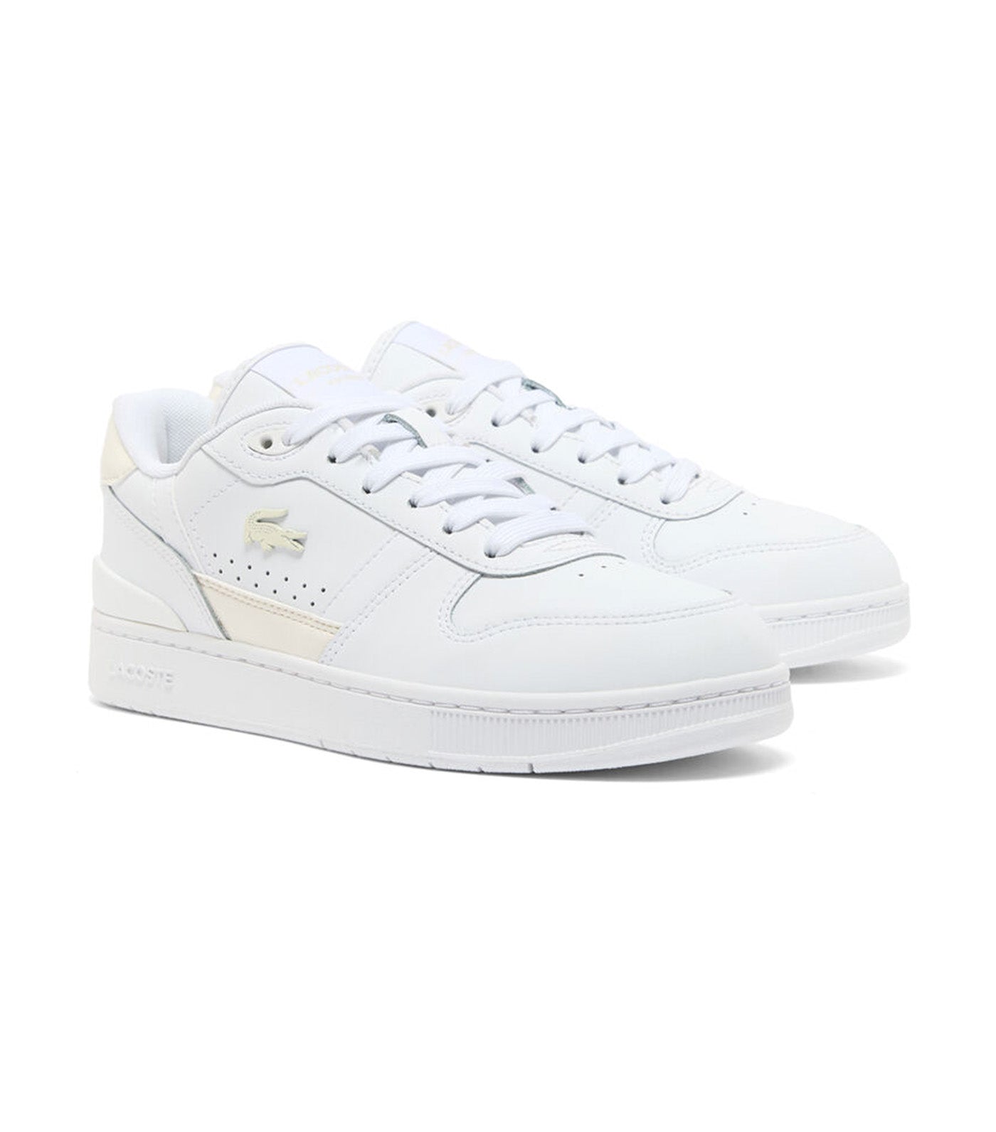Women’s T-Clip Set Leather Sneakers White/Off White