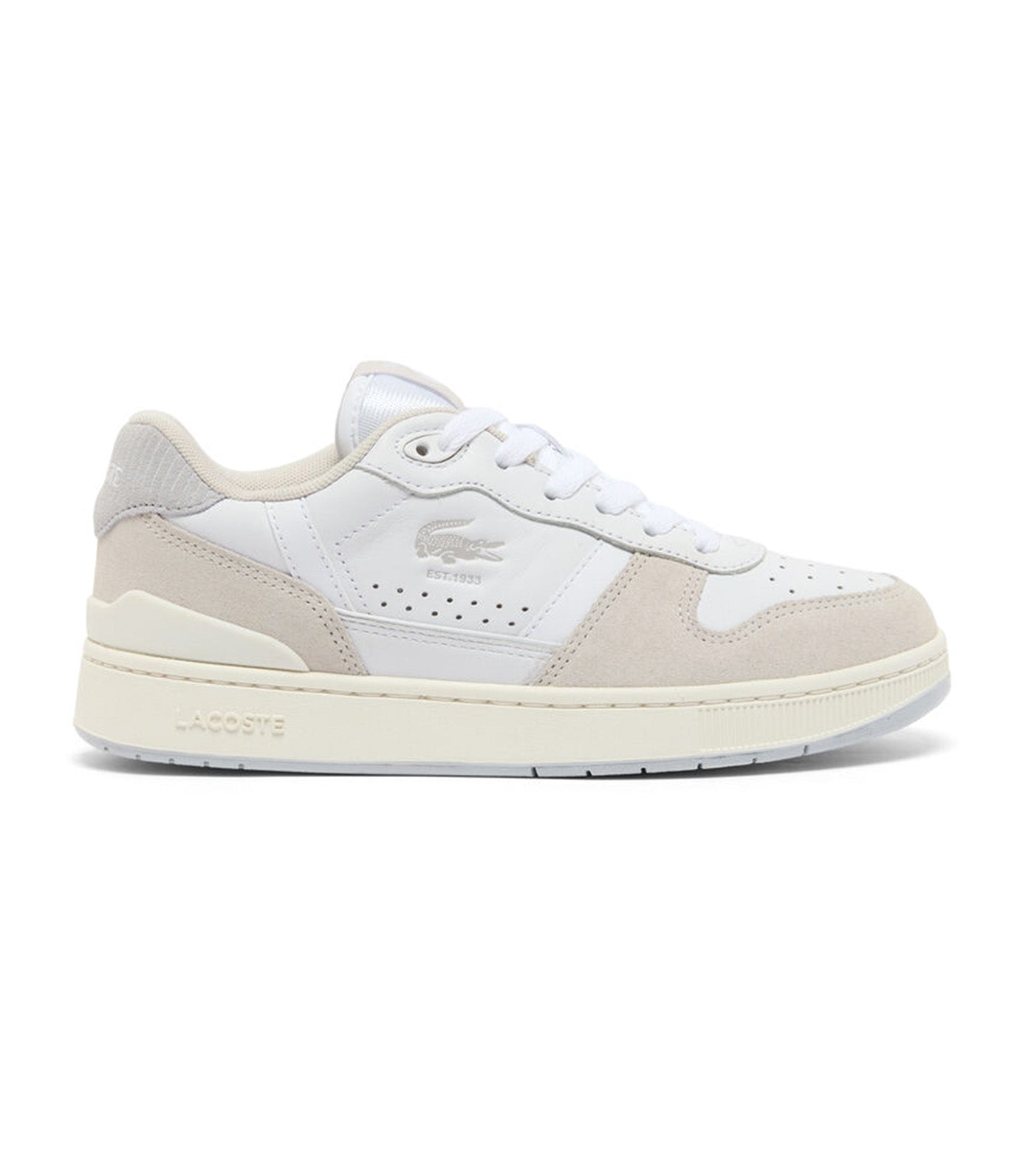 Women’s T-Clip Set Leather Sneakers White/Light Gray