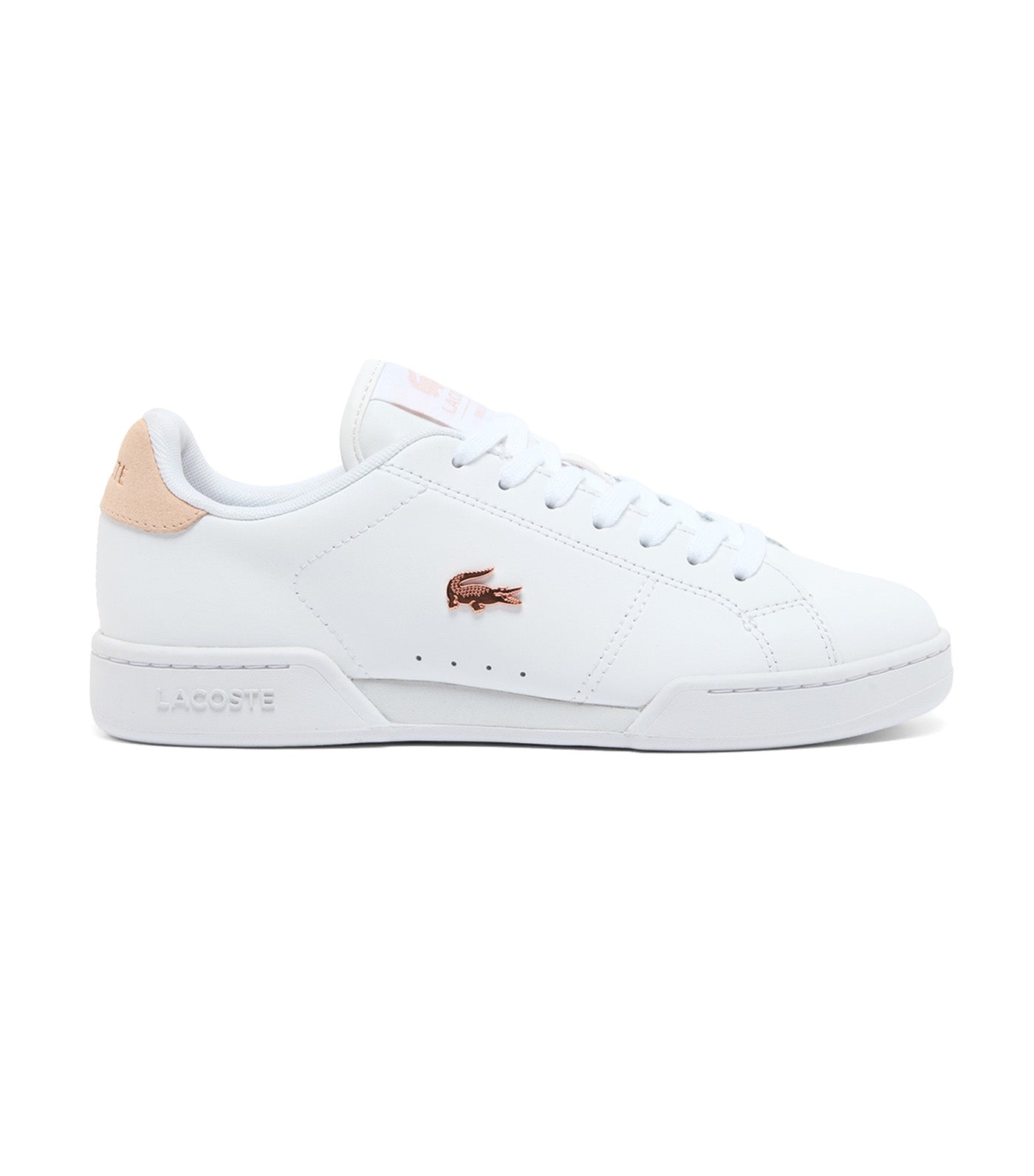 Lacoste Women’s Carnaby Cup Leather Sneakers White/Light Pink