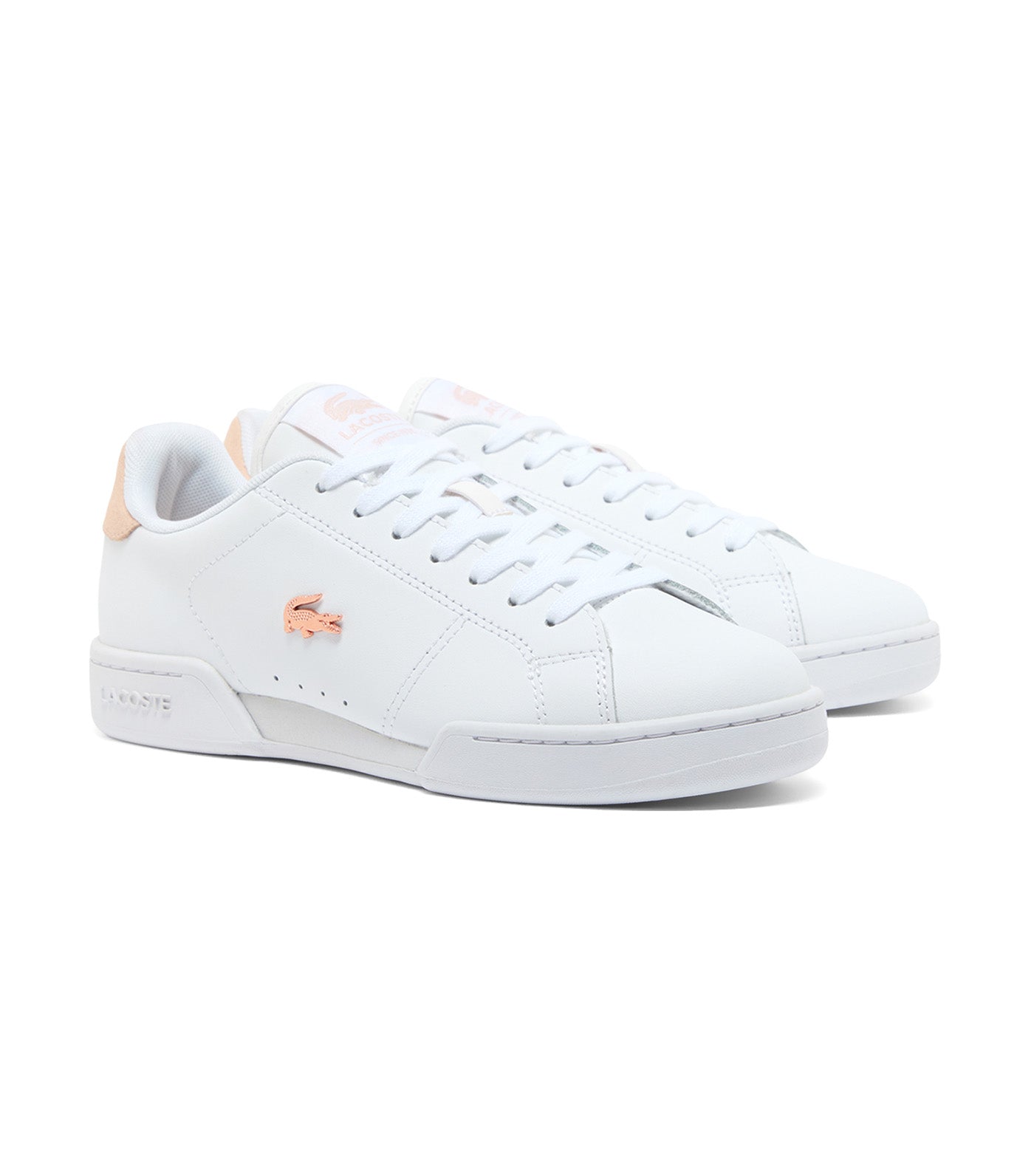 Lacoste Women’s Carnaby Cup Leather Sneakers White/Light Pink