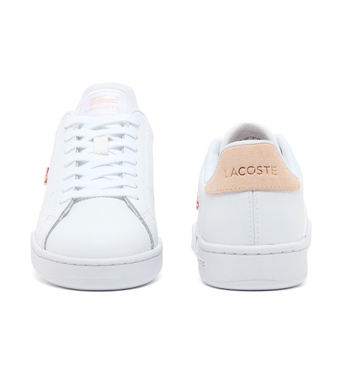 Lacoste Women’s Carnaby Cup Leather Sneakers White/Light Pink