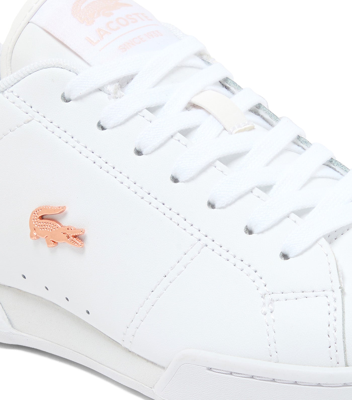 Lacoste Women’s Carnaby Cup Leather Sneakers White/Light Pink
