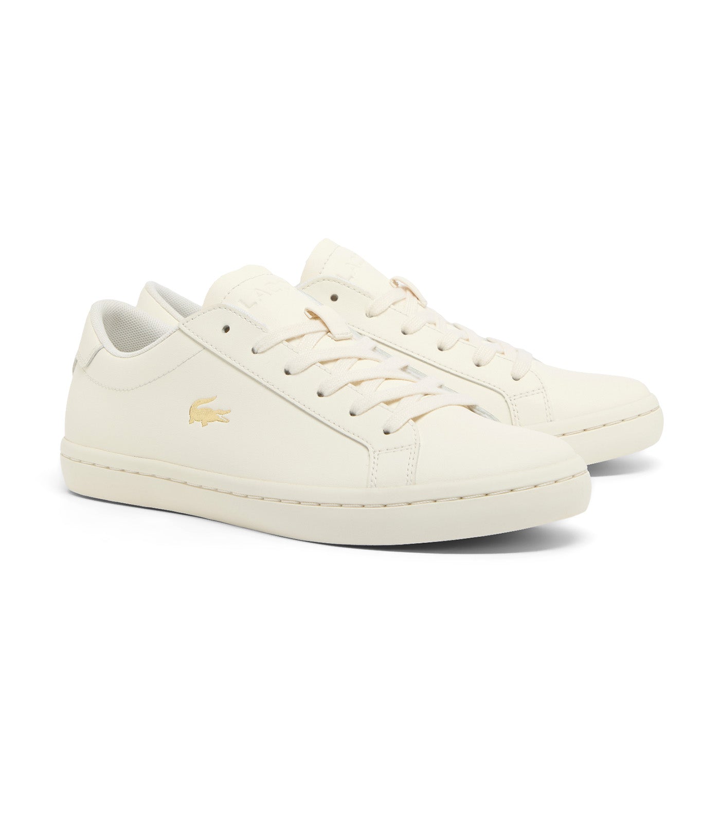 Women's Straightset 2.0 Leather Sneakers Off White/Off White