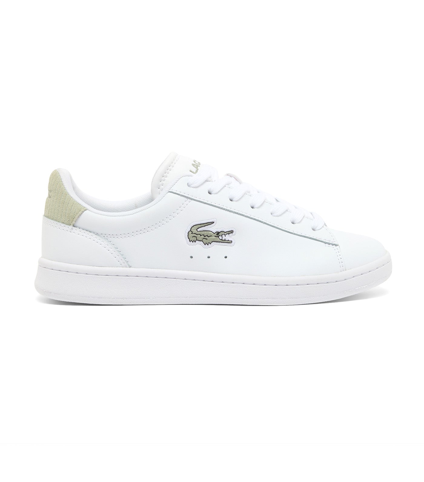 Lacoste Women's Carnaby Set Leather Sneakers White/Light Khaki