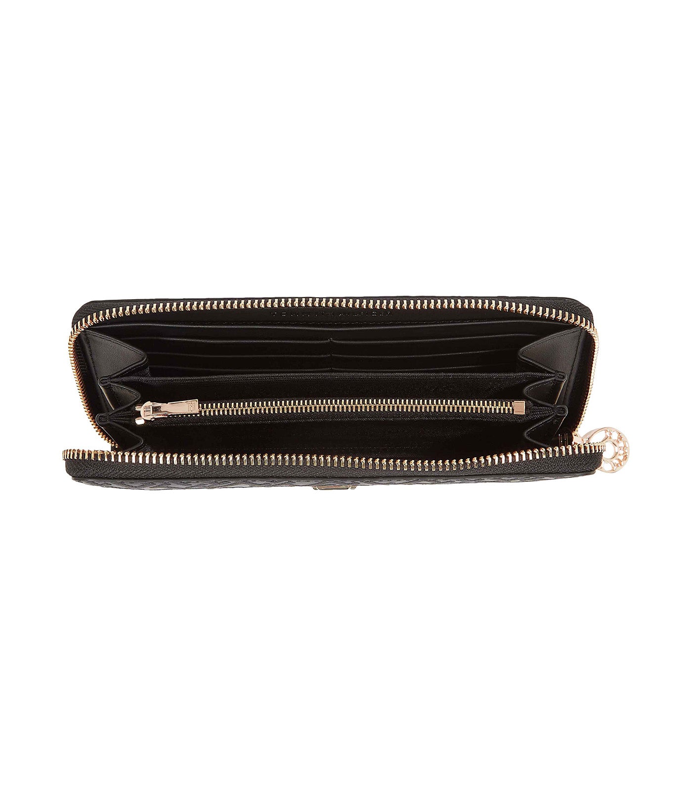 Women's Distinct Large Zip Around Black