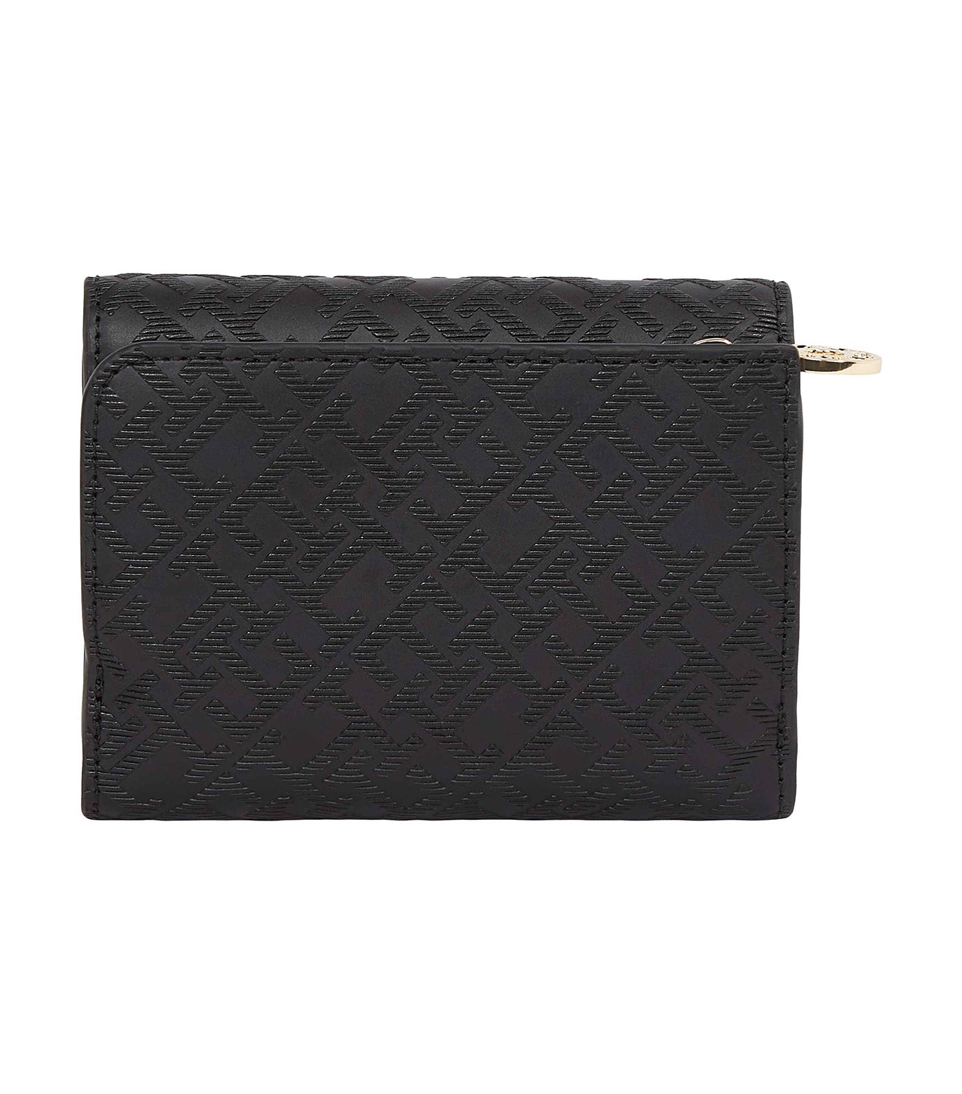 Women's Distinct Trifold Wallet Mono Black