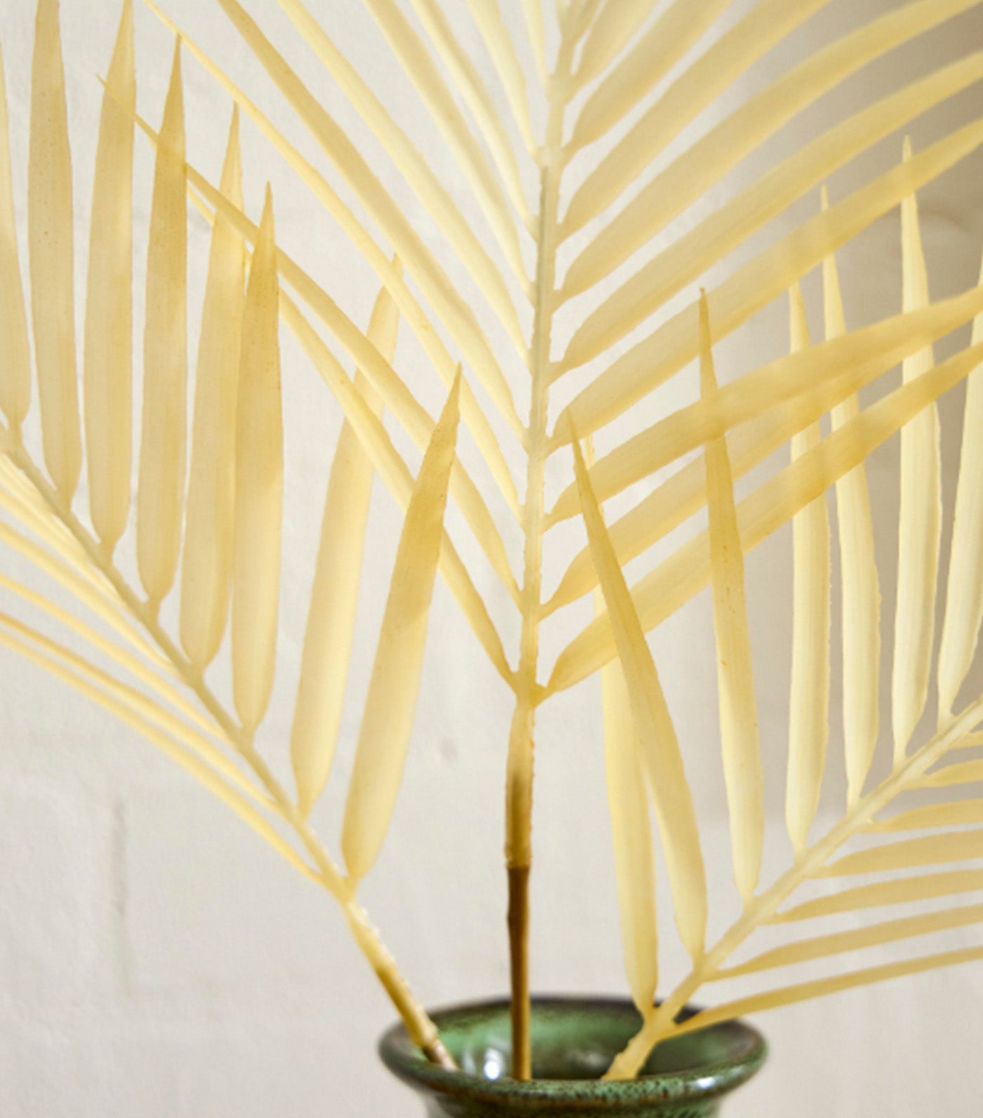 Faux Palm Leaf Tan
