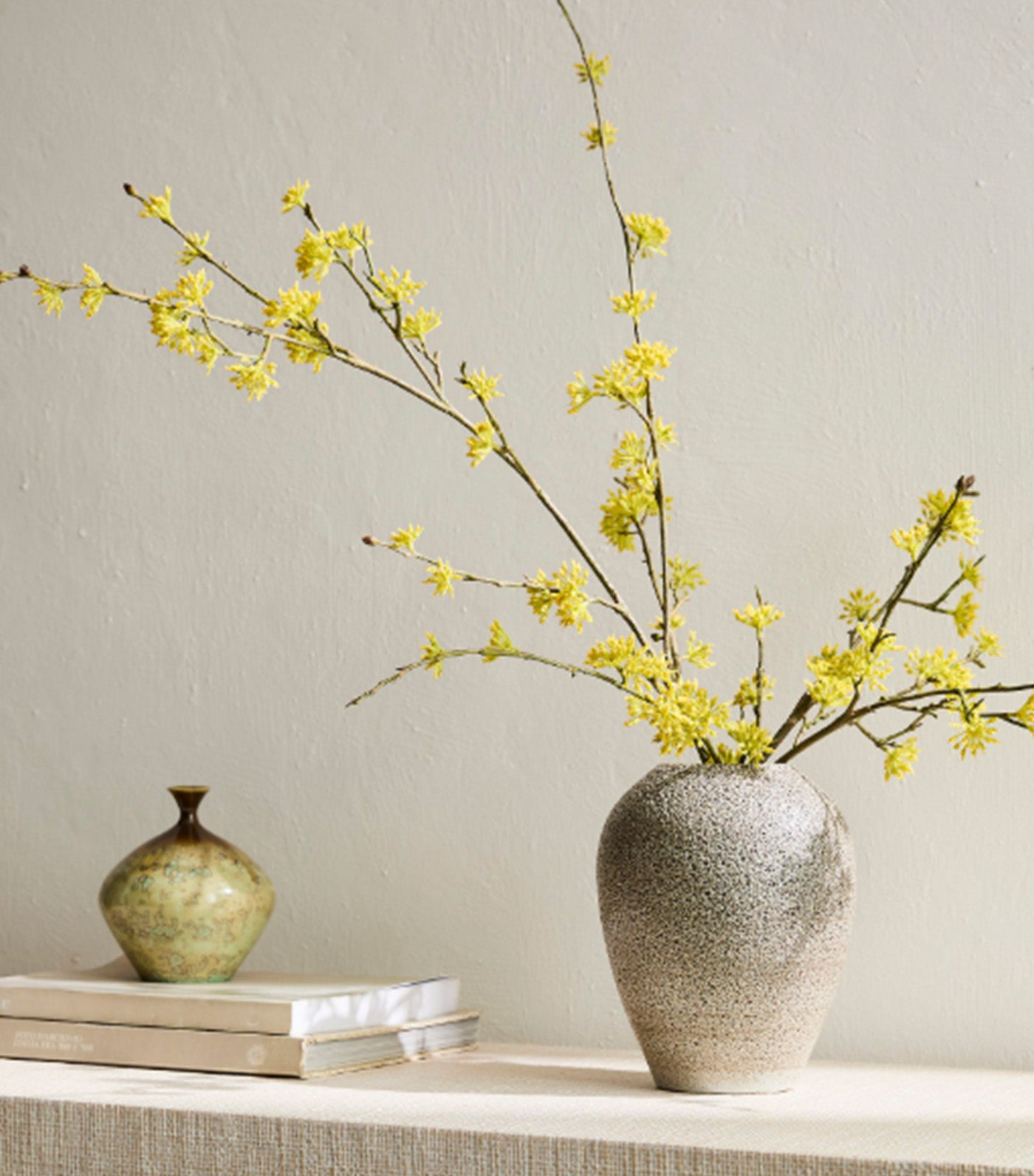 Faux Yellow Bud Branch Yellow