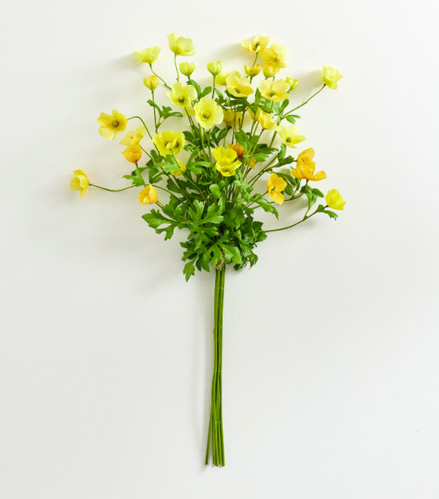 Faux Poppy Bundle Yellow