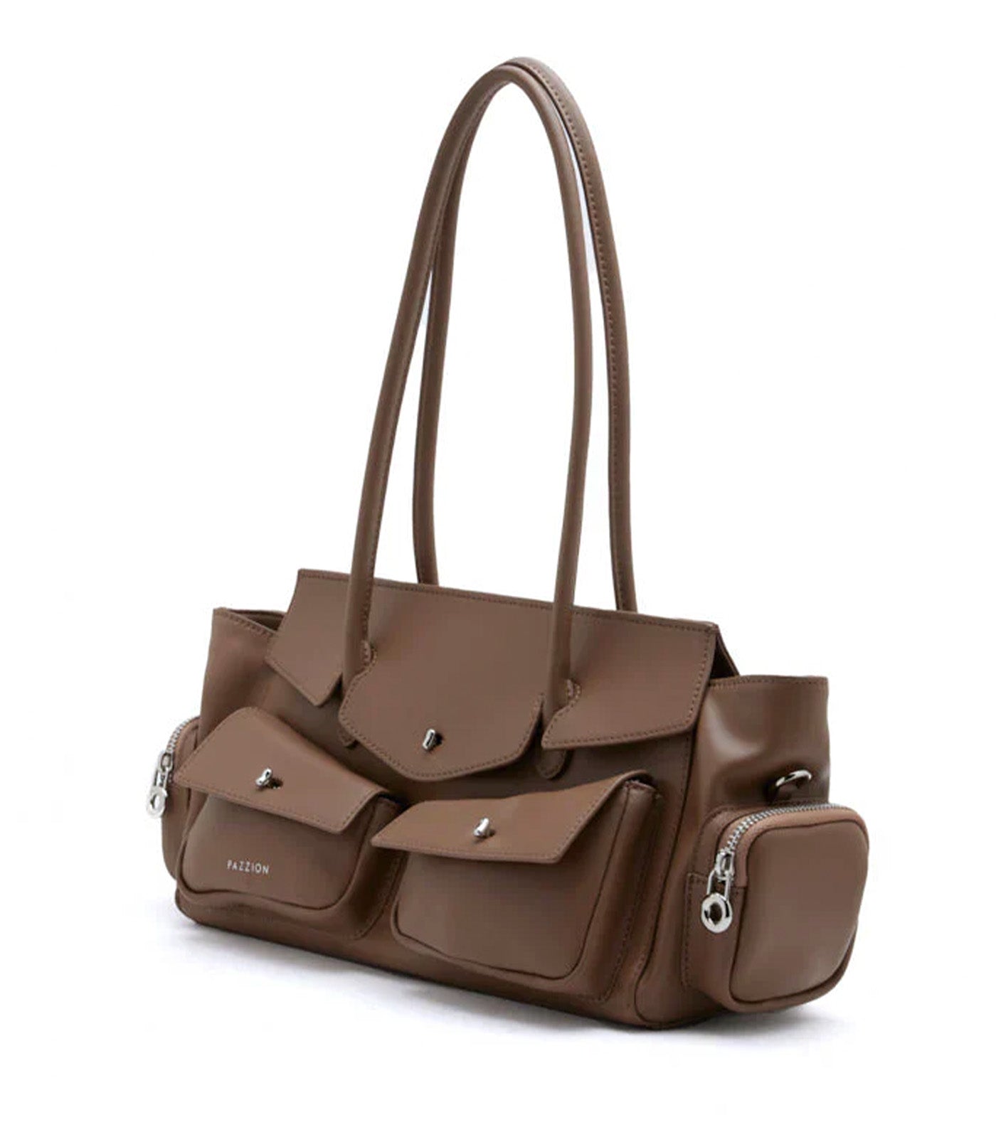 Virelle Structured Multi-Pocket Shoulder Bag