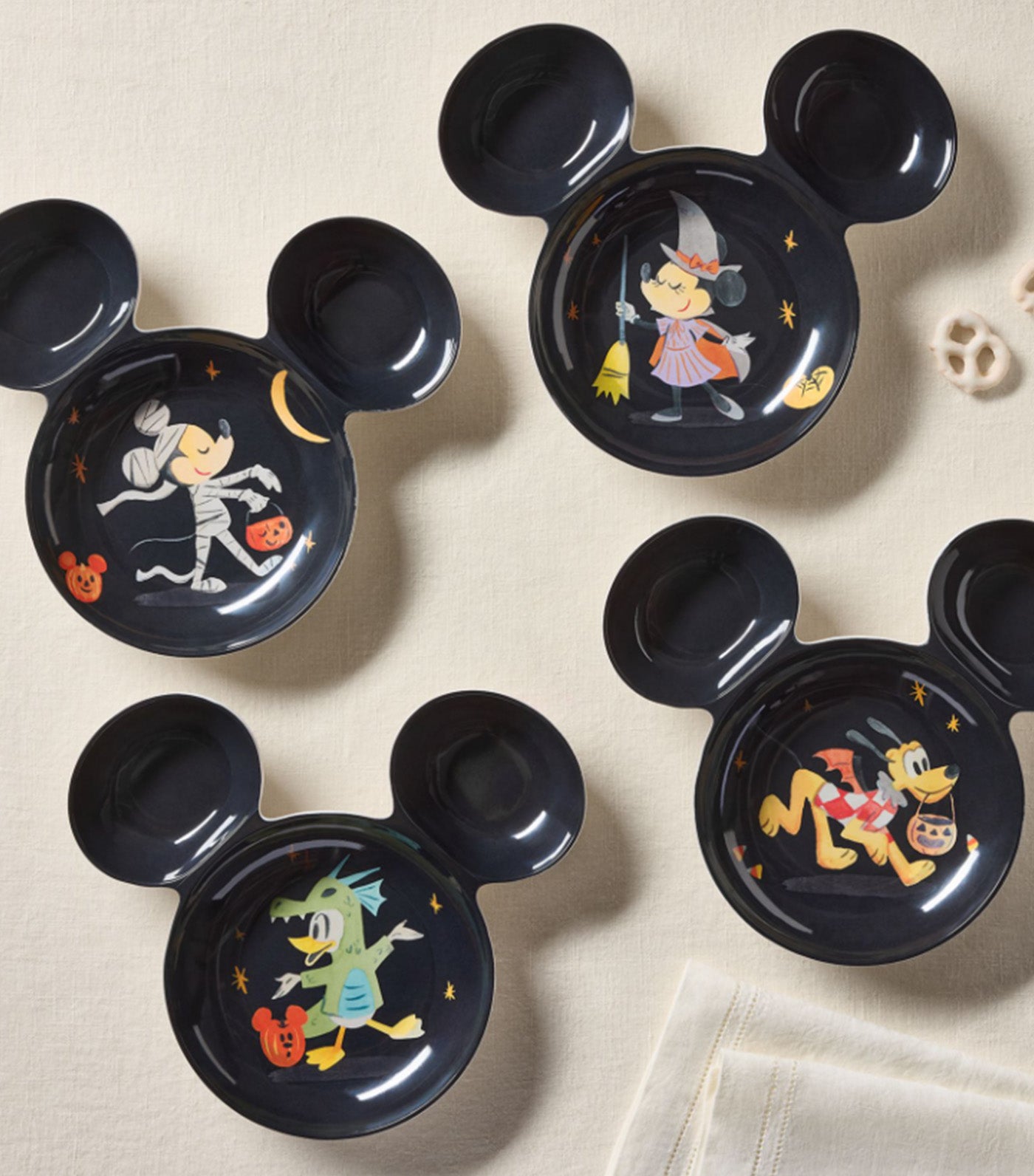 Disney Mickey Mouse and Friends Halloween Shaped Plate