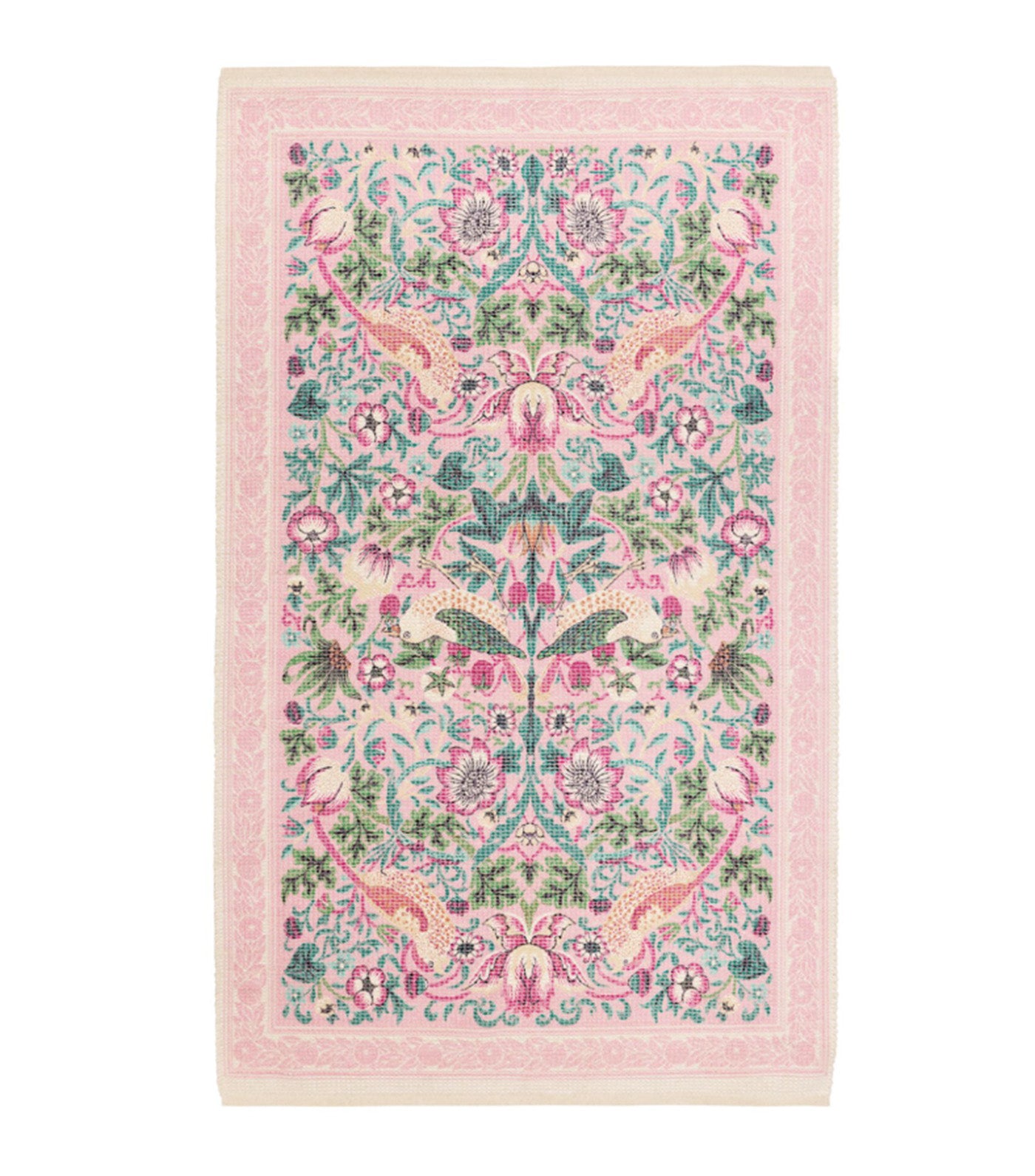 Morris & Co. Strawberry Thief And Larkspur Reversible Rug