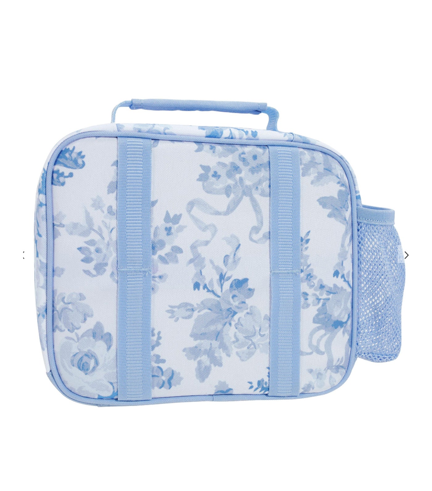 Pottery Barn Kids Mackenzie LoveShackFancy Damask Floral Cold Pack Lunch Box Blue