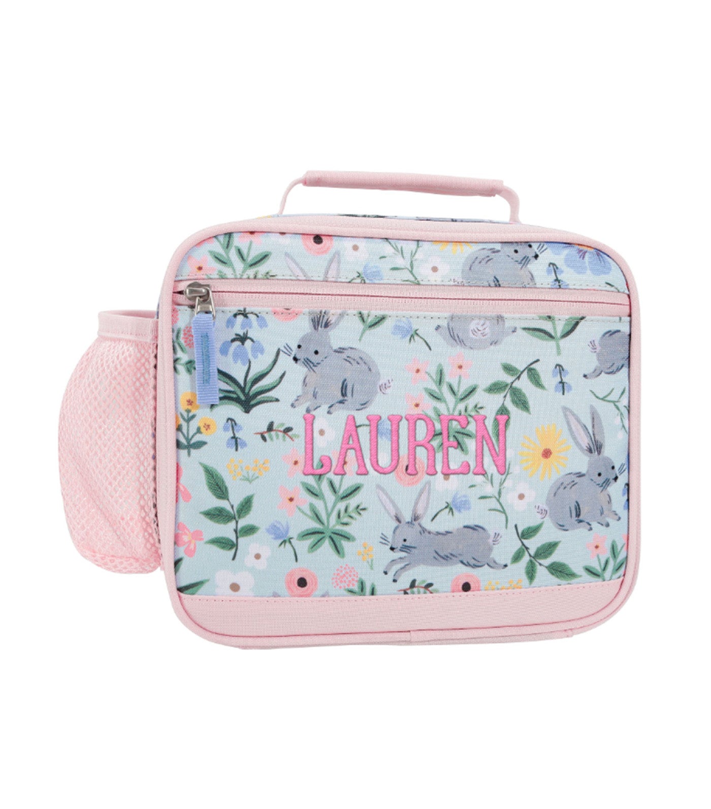 Pottery Barn Kids Mackenzie Rifle Paper Co. Floral Bunny Cold Pack Lunch Box Multi