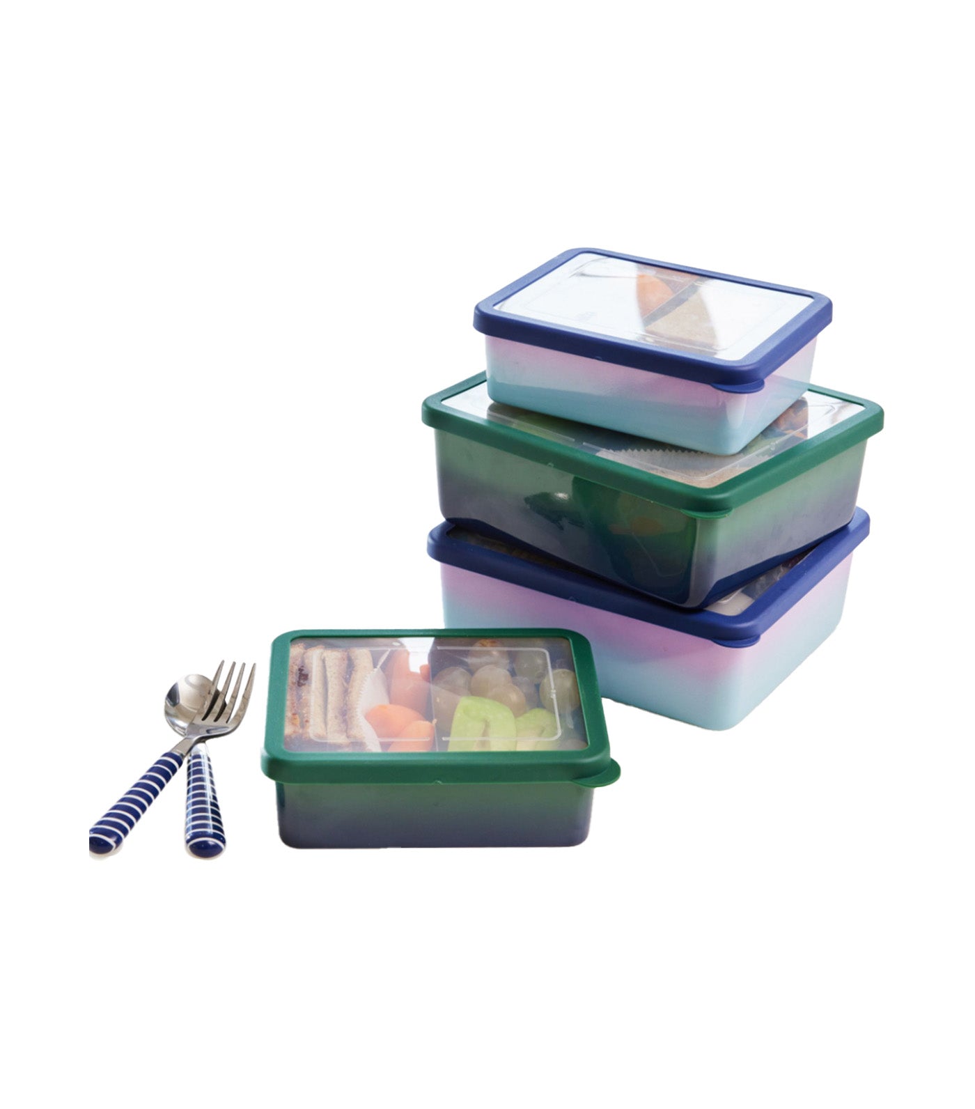 Pottery Barn Kids Spencer Stainless Steel Food Container Green