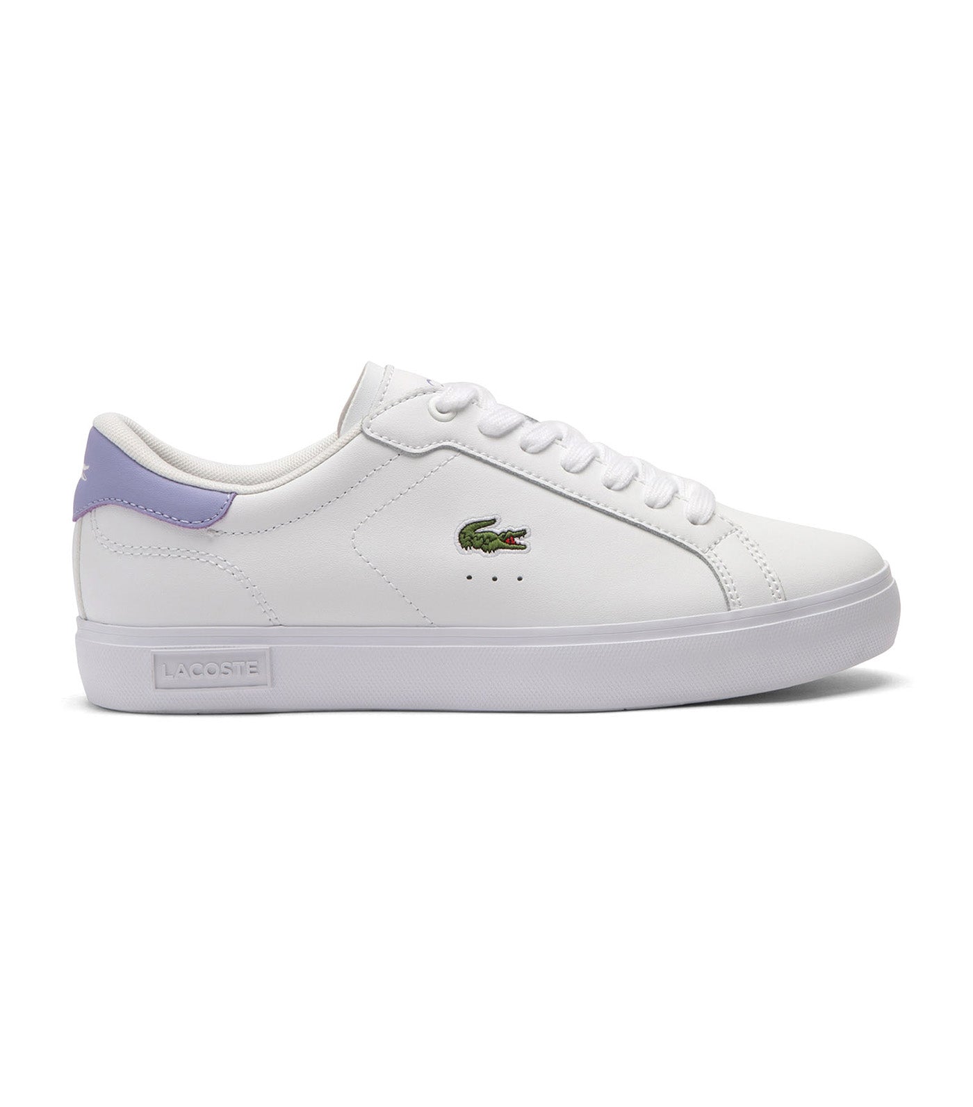 Lacoste Women's Powercourt Leather Sneakers White/Light Purple