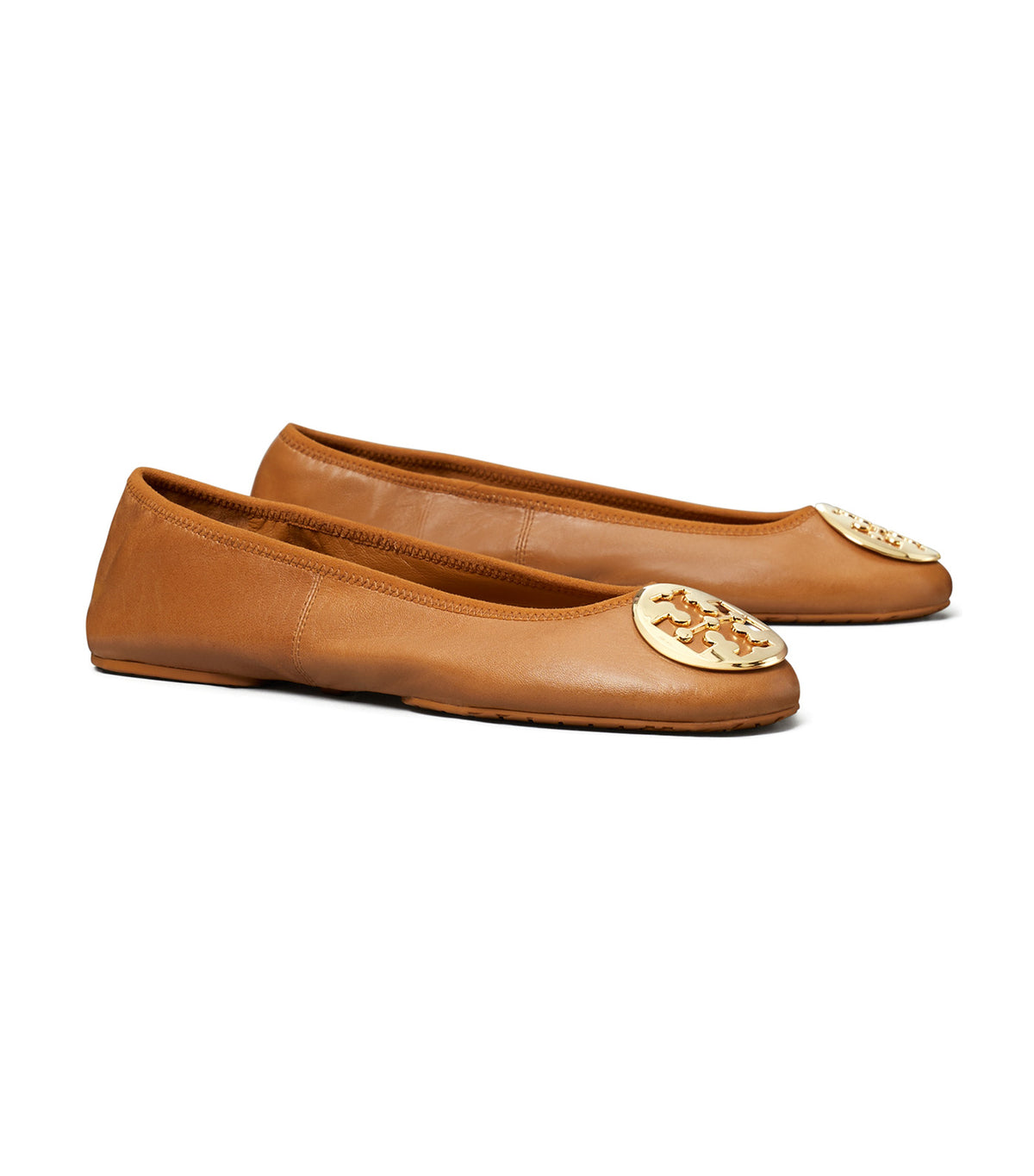 Reva Travel Ballet Pecan Praline/Gold