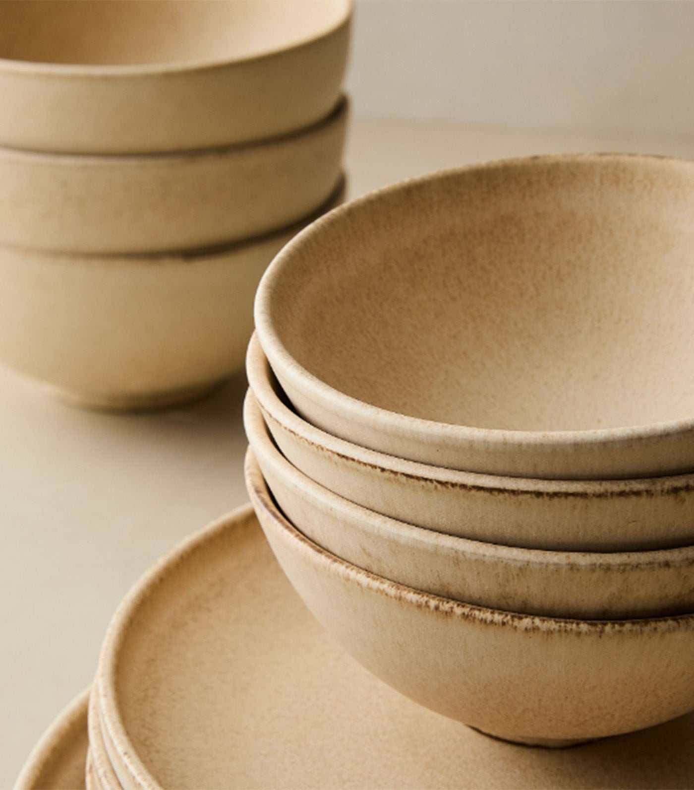 west elm Kanto Stoneware Cereal Bowl Beige