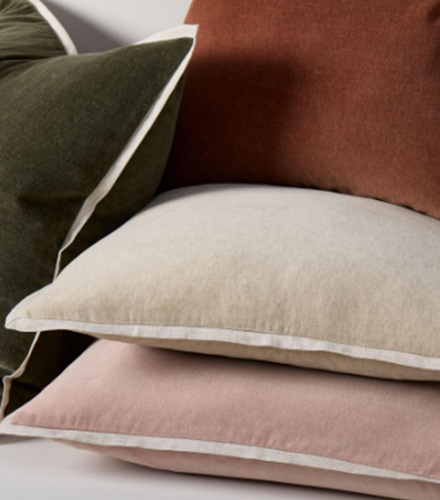 Classic Cotton Velvet Pillow Cover 20x20 Inches