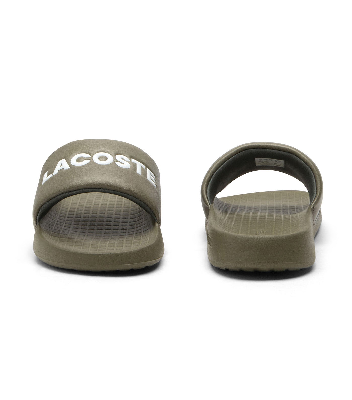 Lacoste Men's Serve Slide 1.0 Khaki/White