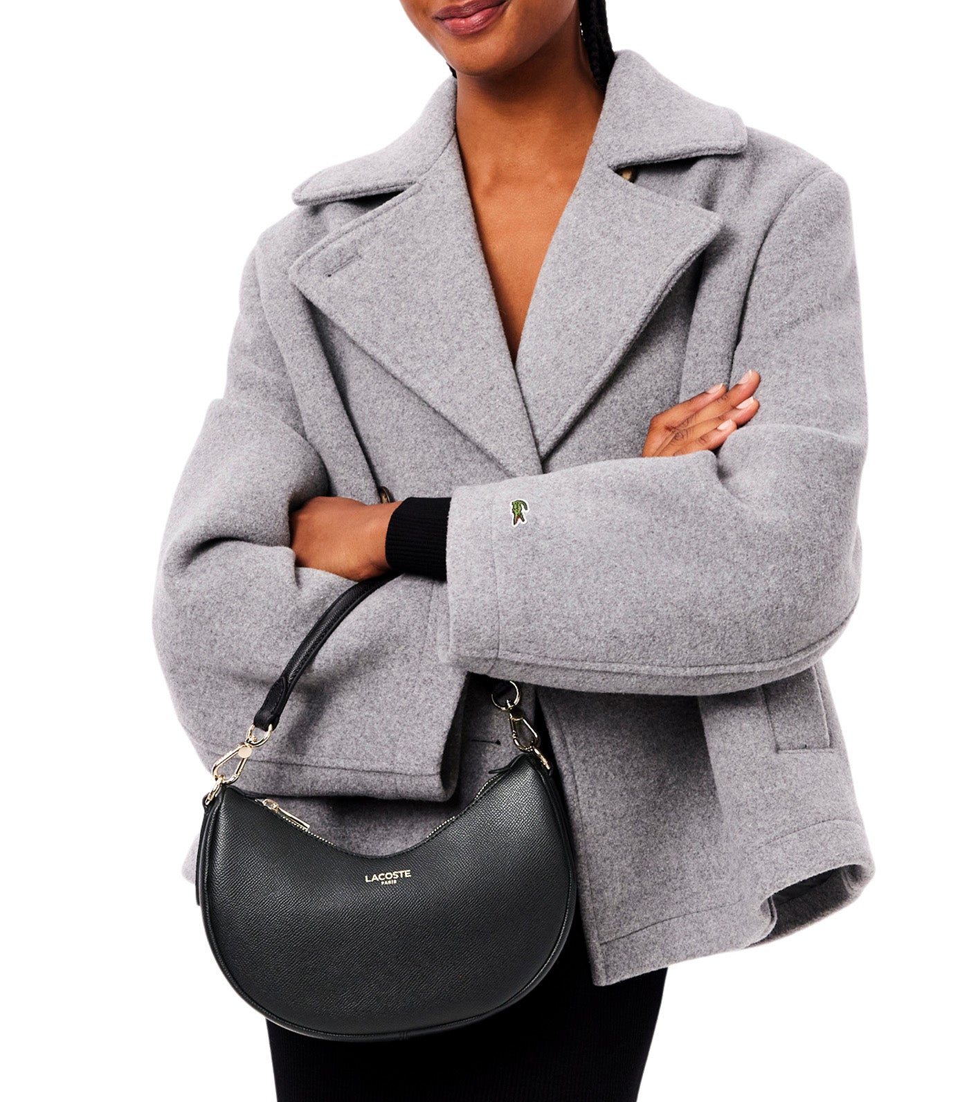 Small Champs-Élysées Half-Moon Purse Black