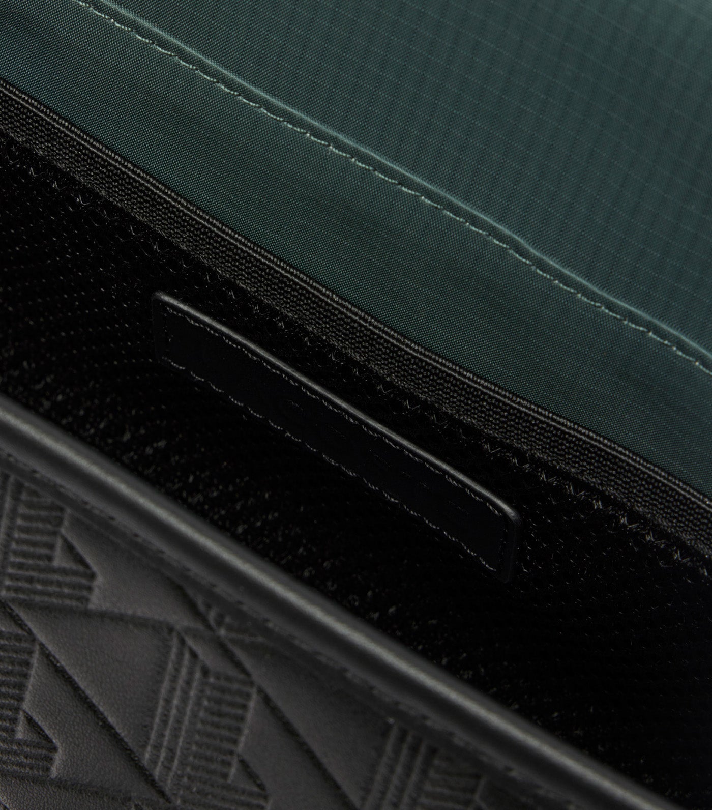 Small Monogram Leather Flap Satchel Noir