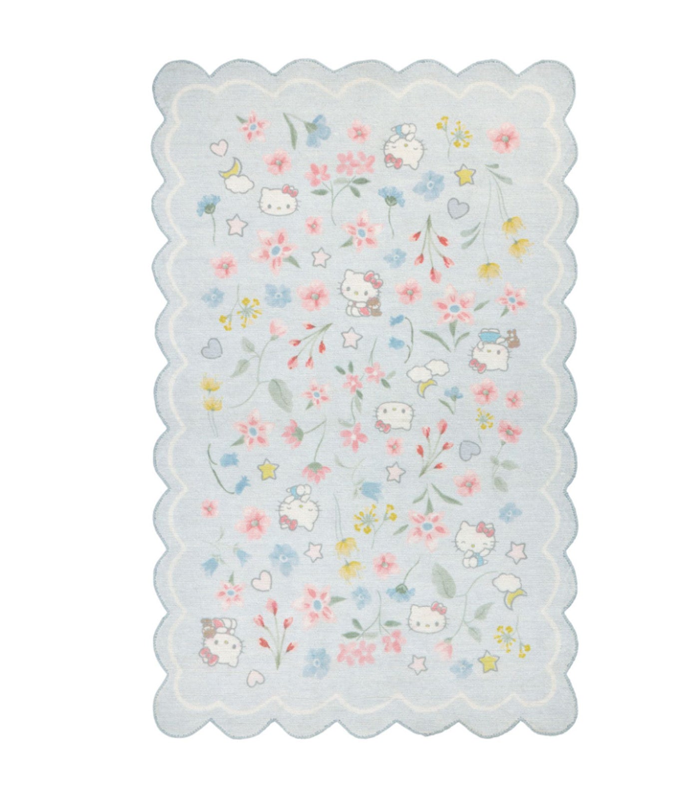 Hello Kitty® Scallop Border Rug