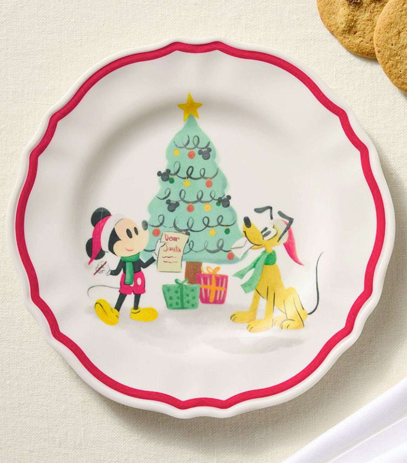 Disney Mickey Mouse and Friends Christmas Plate