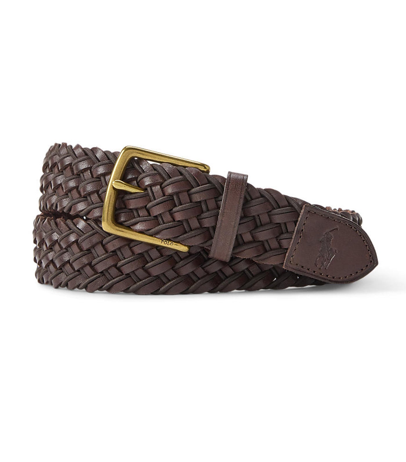 Men's Braided Belt Brown