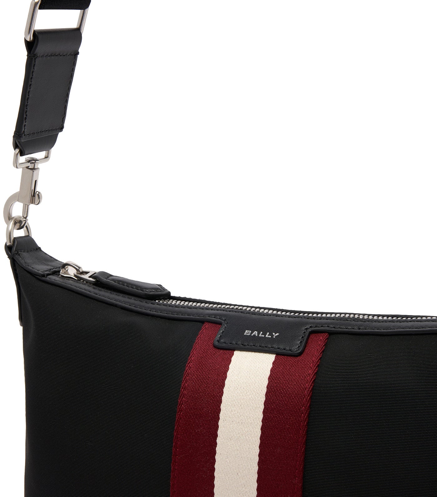 Code Crossbody Bag Black Nylon